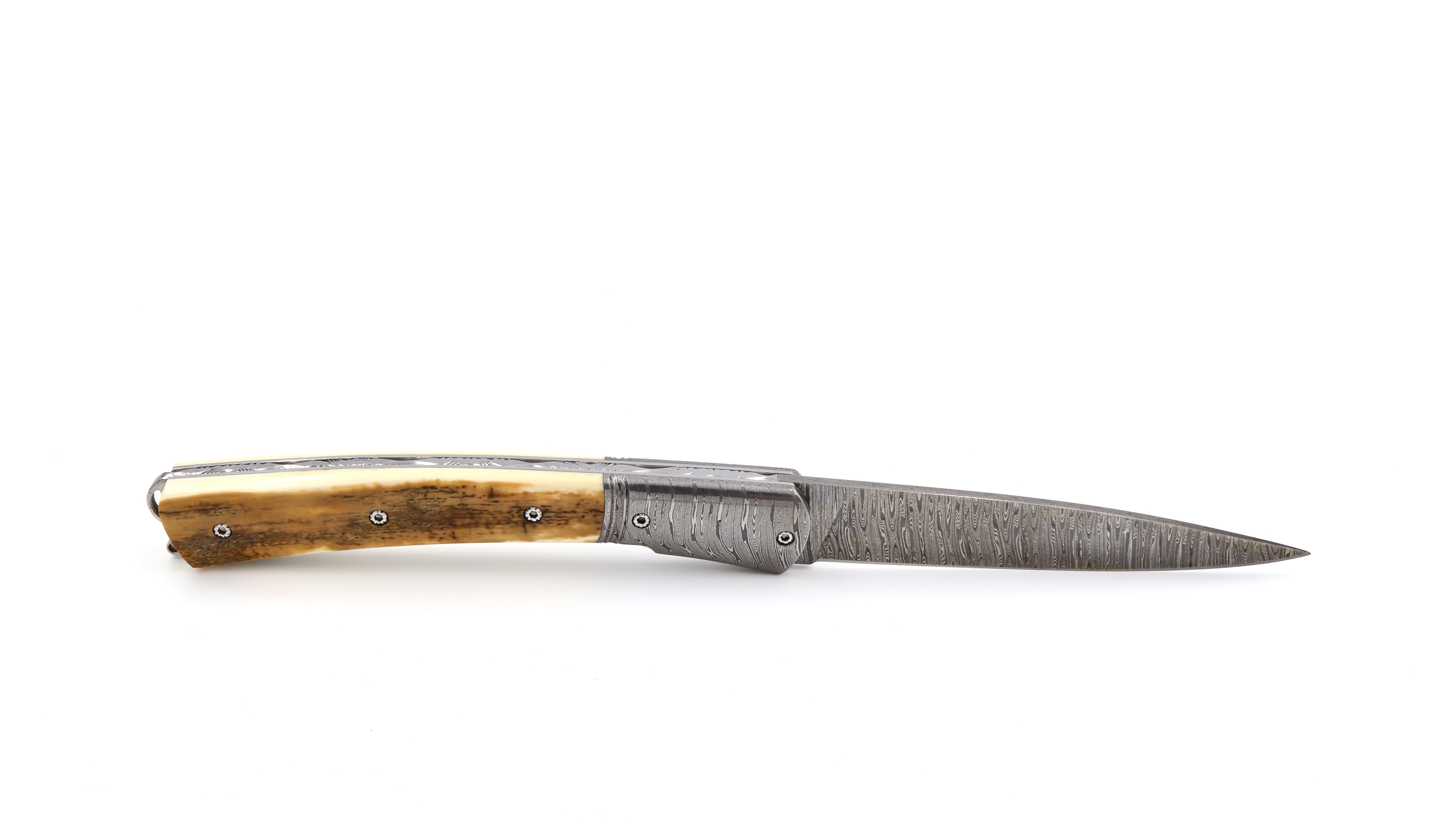 Alexandre Musso/Olivier Moretti VENDETTA knife mammoth crust damascus blade Alexandre Musso/Olivier Moretti VENDETTA knife mammoth crust damascus blade