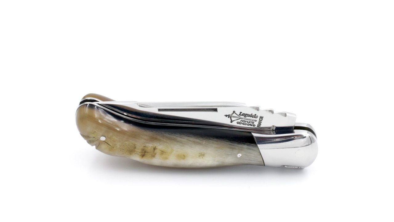 Arbalete-Celtic-Korken-Widder-3 ARBALETE G. David Laguiole hunting knife celtic ramhorn with corkscrew