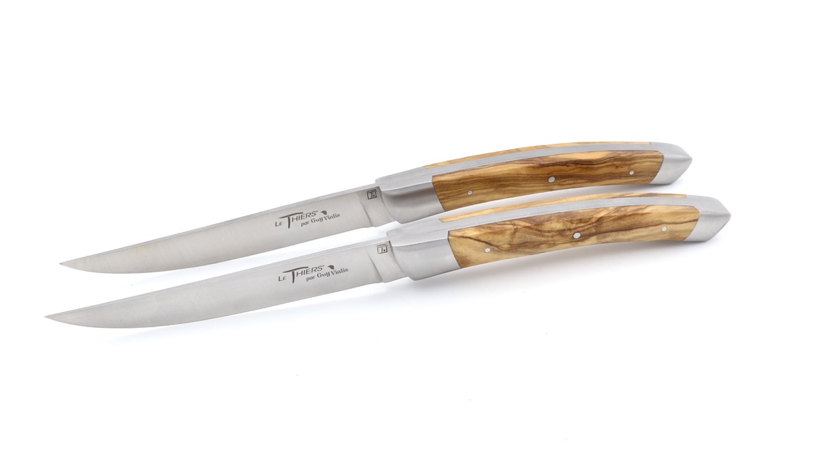 Château Laguiole Signature Steakknives olivewood set of two