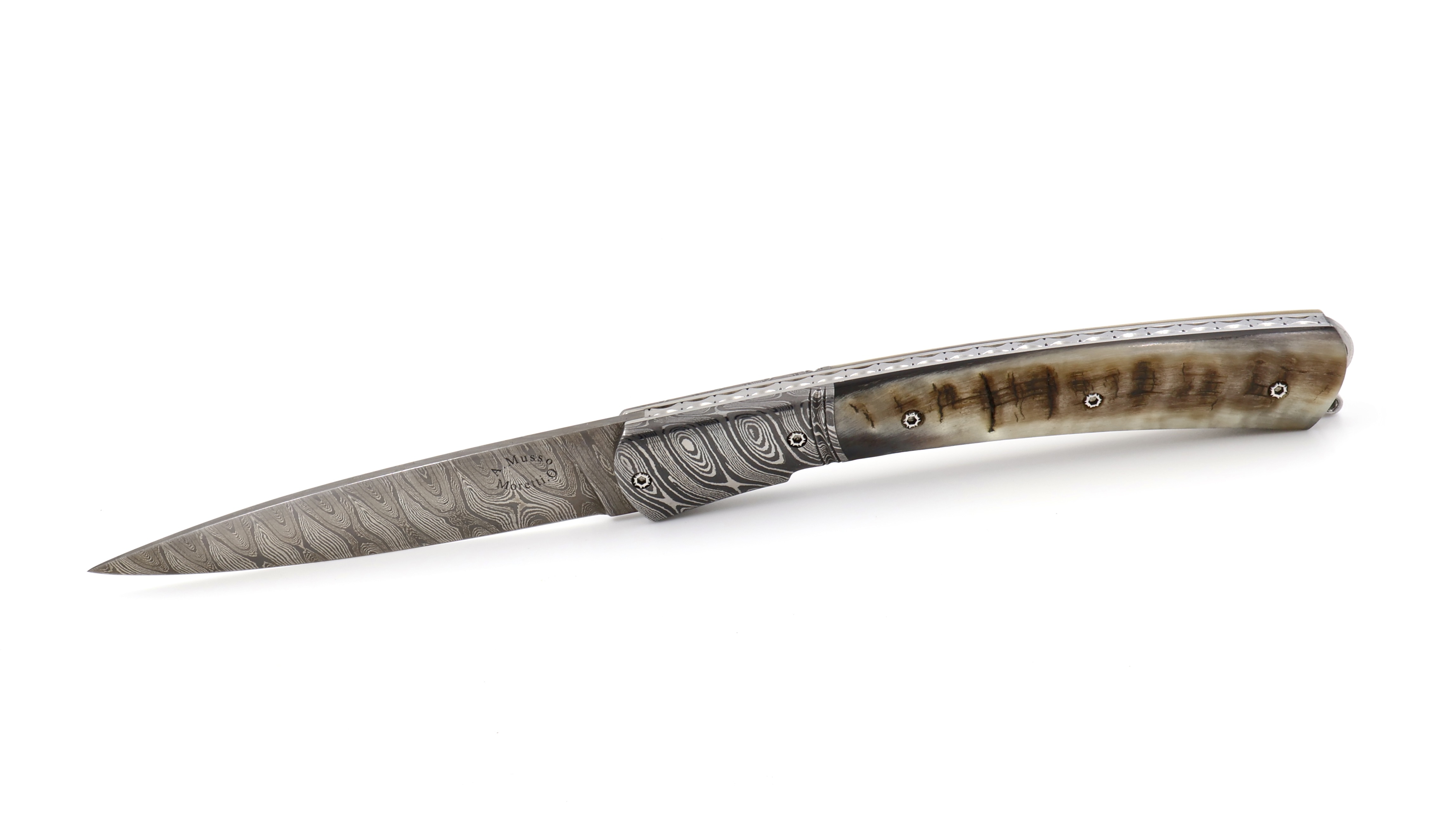 Alexandre Musso/Oliver Moretti VENDETTA ramhorn damascus Alexandre Musso/Oliver Moretti VENDETTA ramhorn damascus