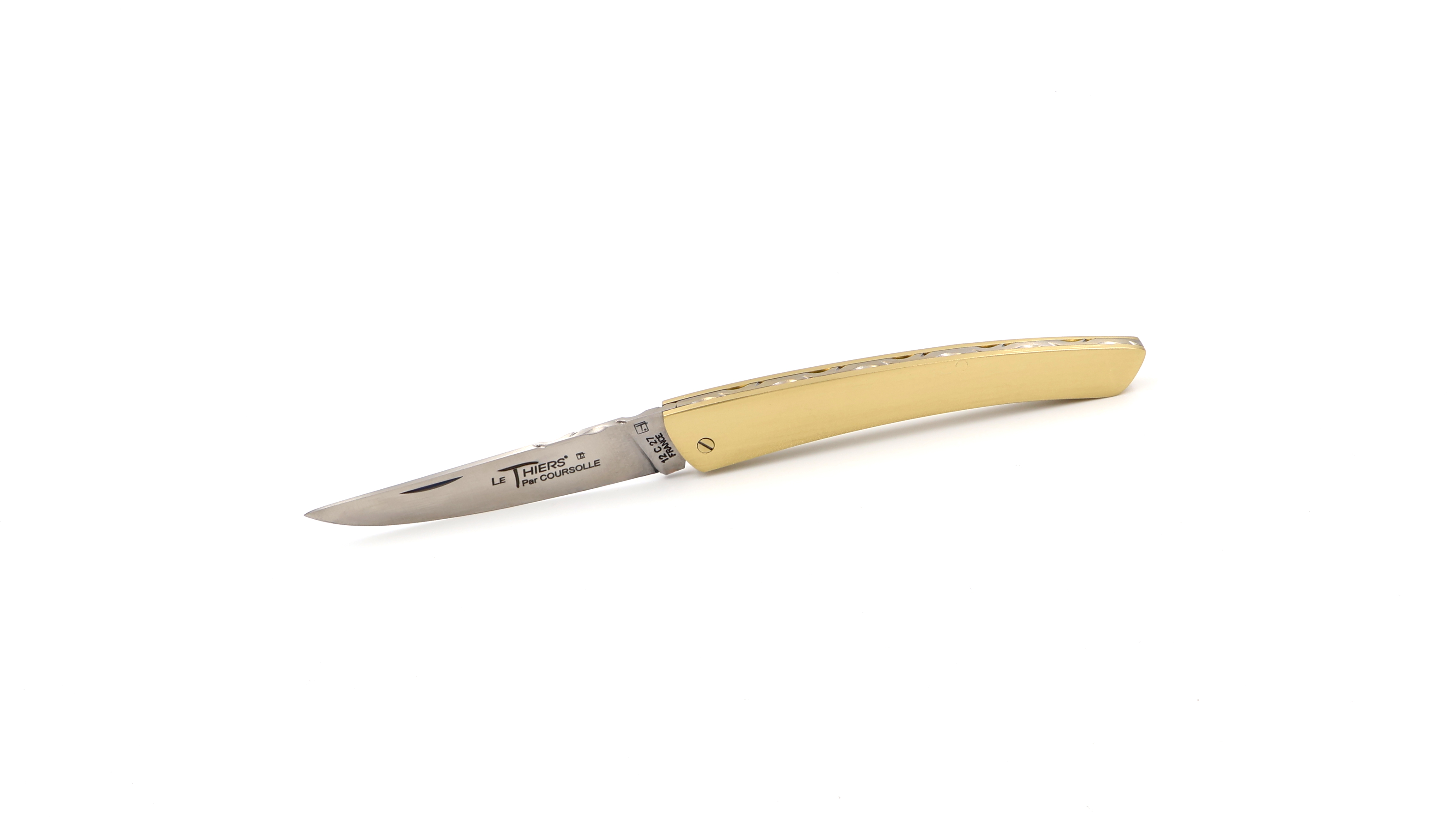 Couperier-Coursolle Thiers knife brass  Couperier-Coursolle Thiers knife brass