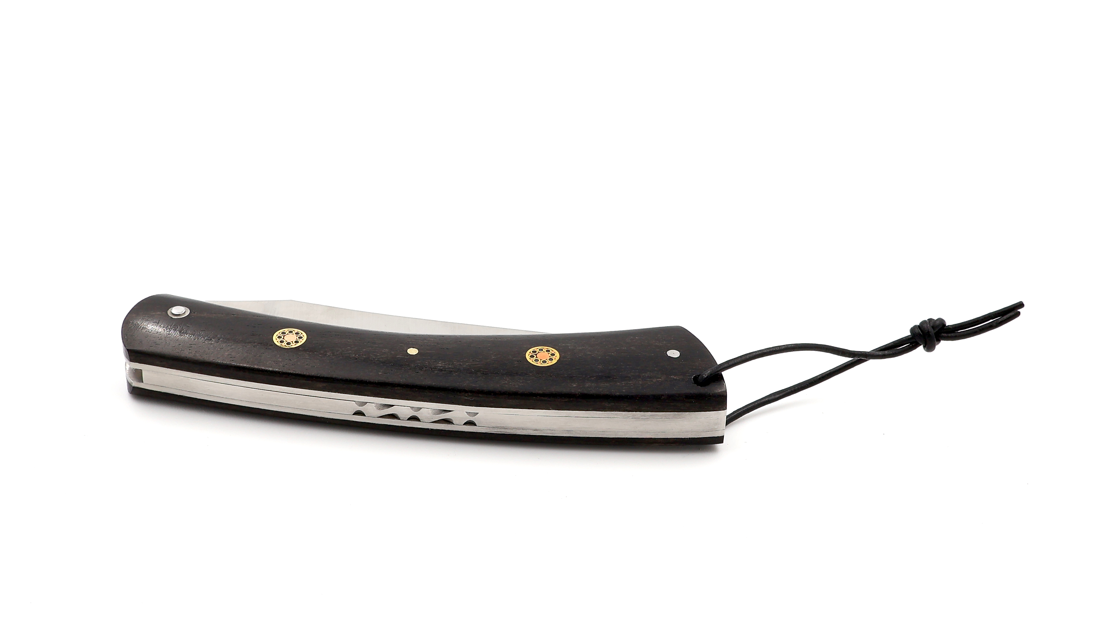 Laguiole en Aubrac CAMEMBERT knife ebony mosaik pins