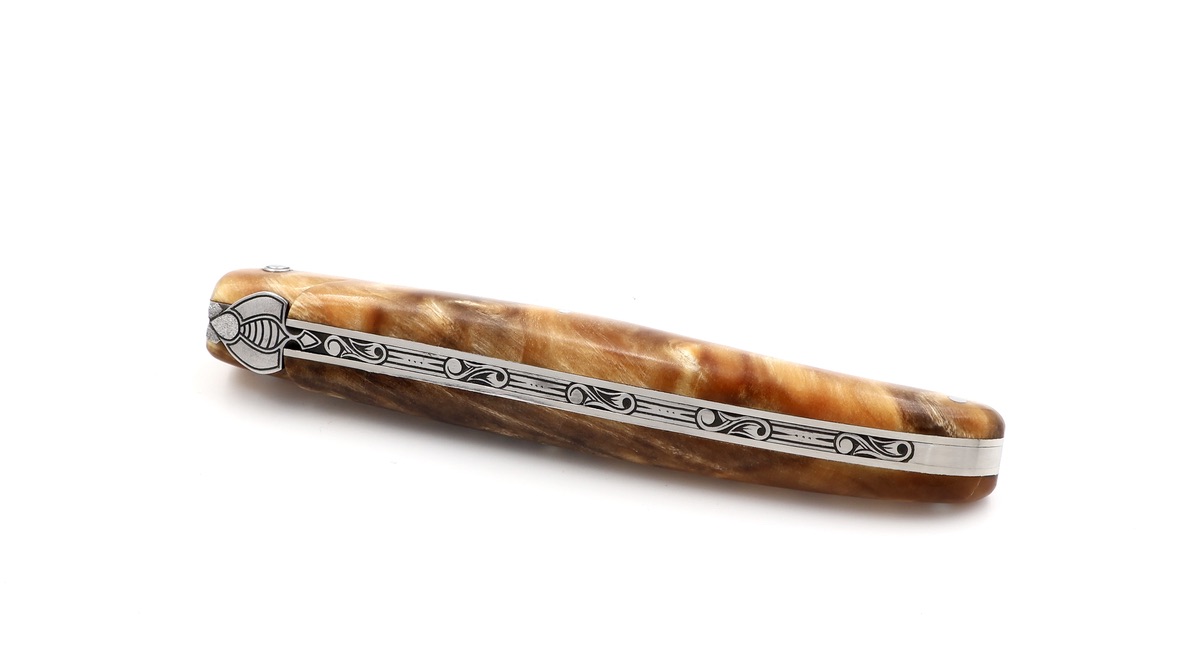 Laguiole en Aubrac master piece laguiole knife poplar fork wood