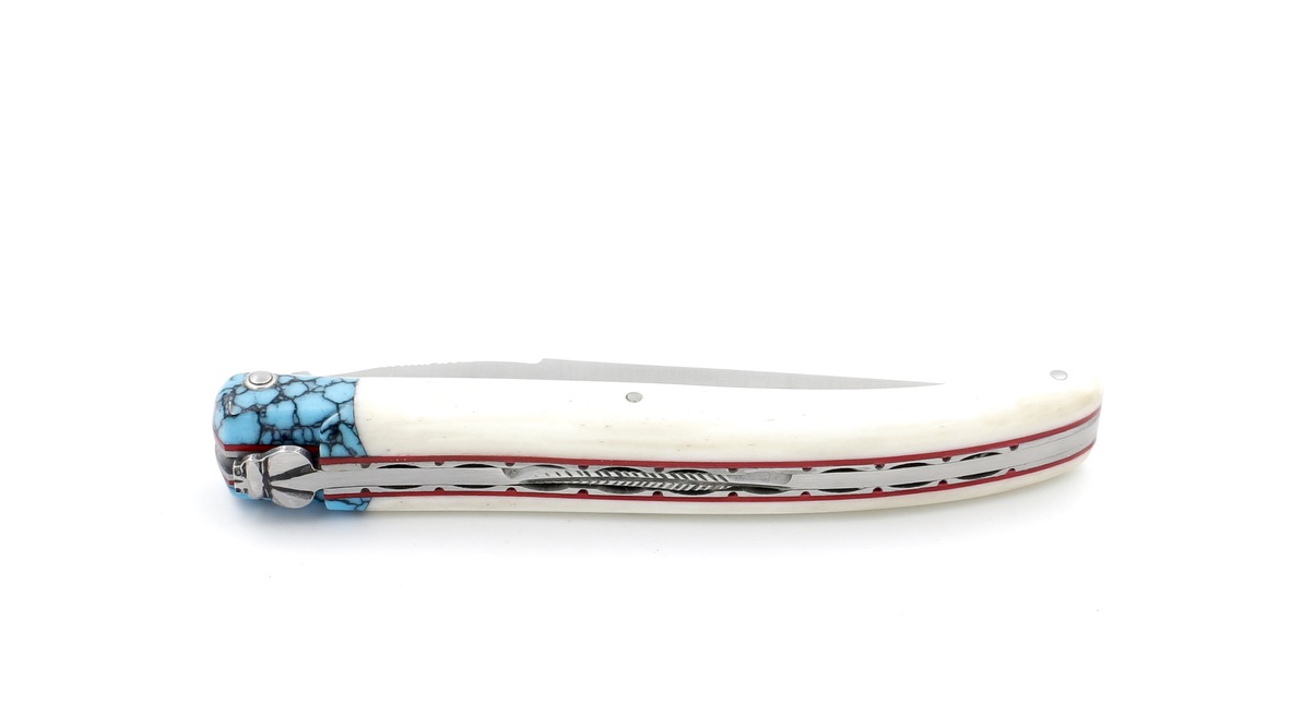 ARBALETE G. David  Laguiole knife türkisstone/ bone 12 cm