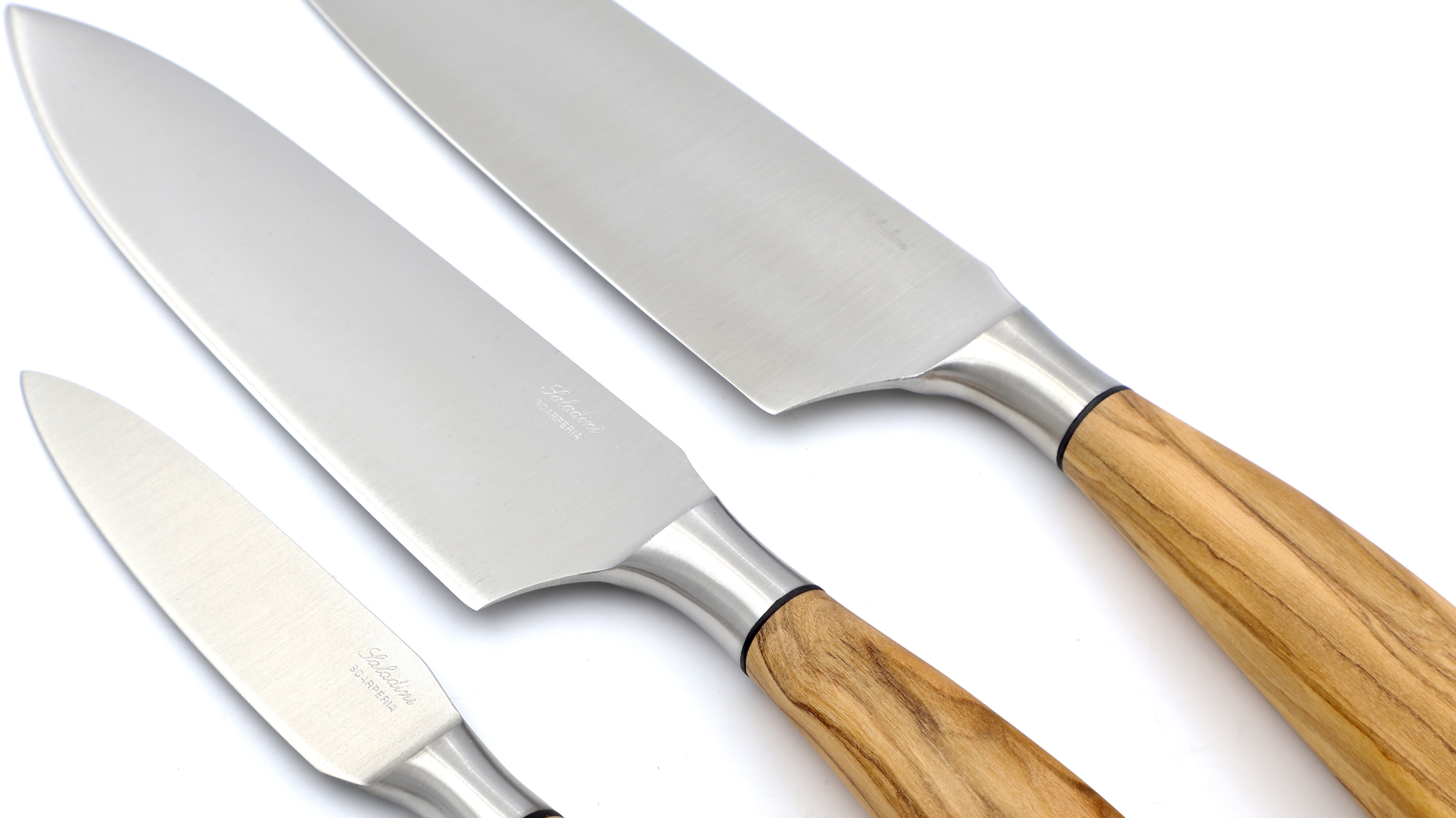 Saladini CHEF Kochmesser-Set 3-teilig Olive 