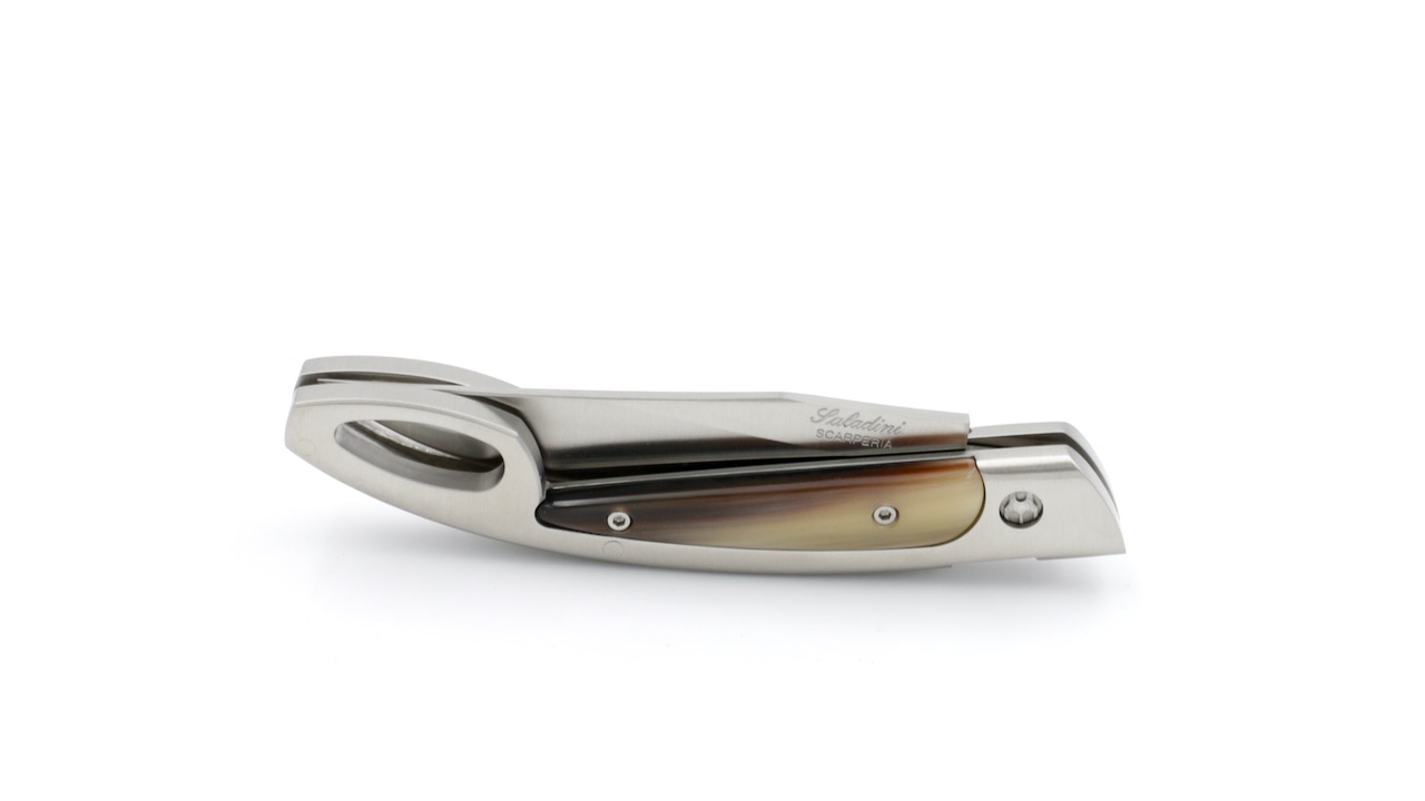 Saladini knife SCARPERIESE  horn tip