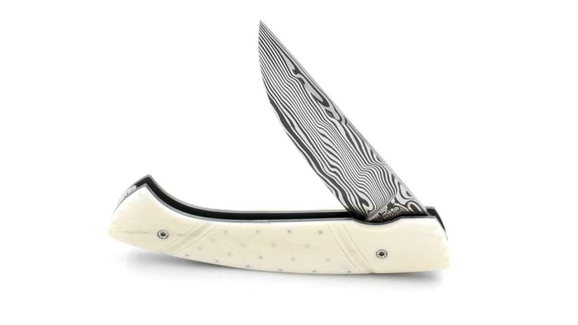 MANU LAPLACE 1515 INUIT CLOUTÉ Rentierknochen Damast 