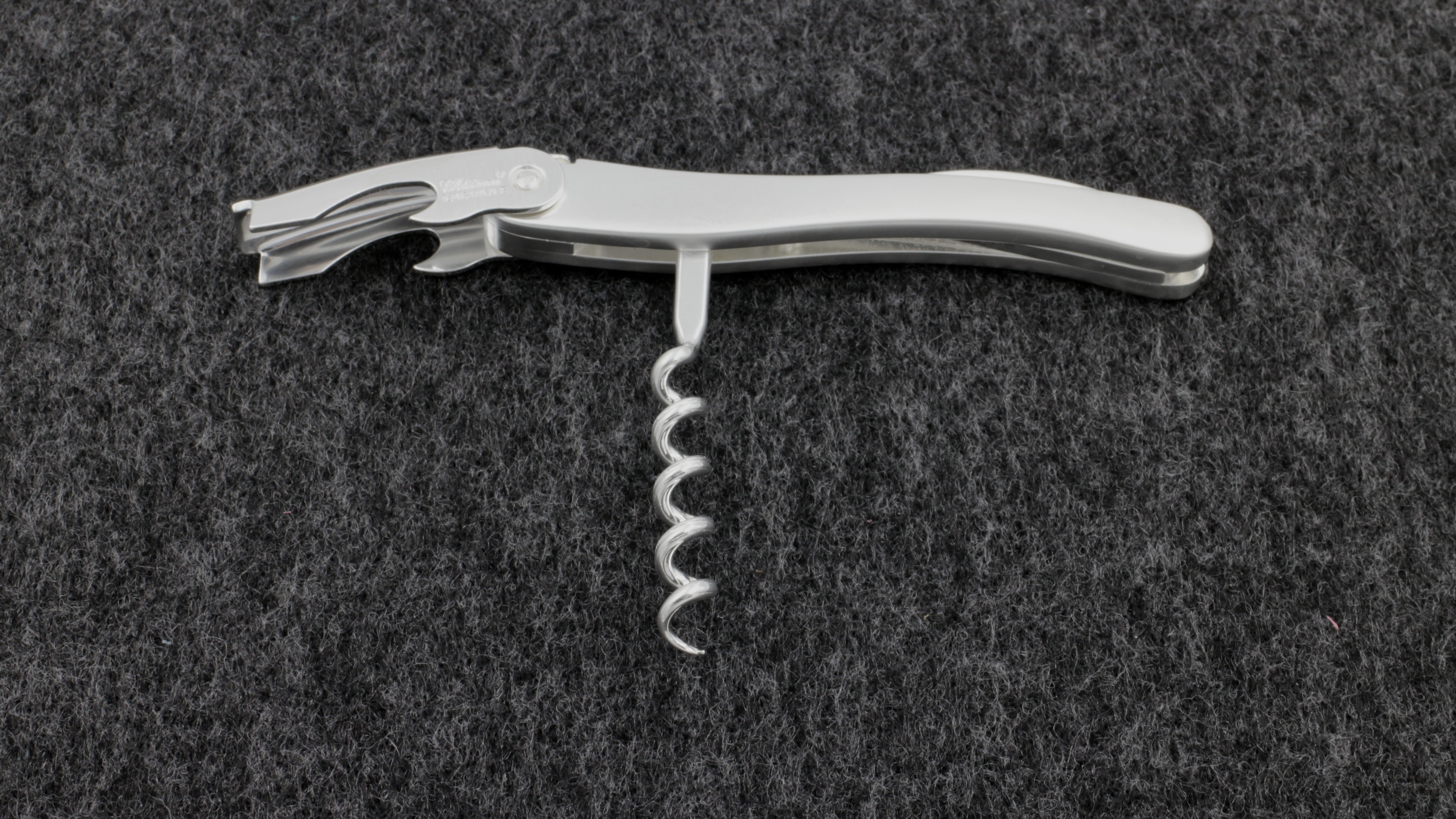 Château Laguiole wine opener CLASSIC silver plated mat