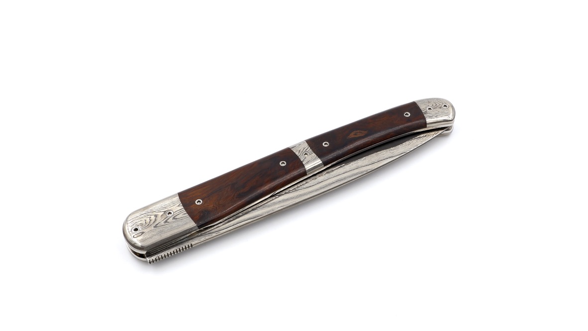 Philippe Soeuvre Vézelay burl of ironwood San Mai damascus