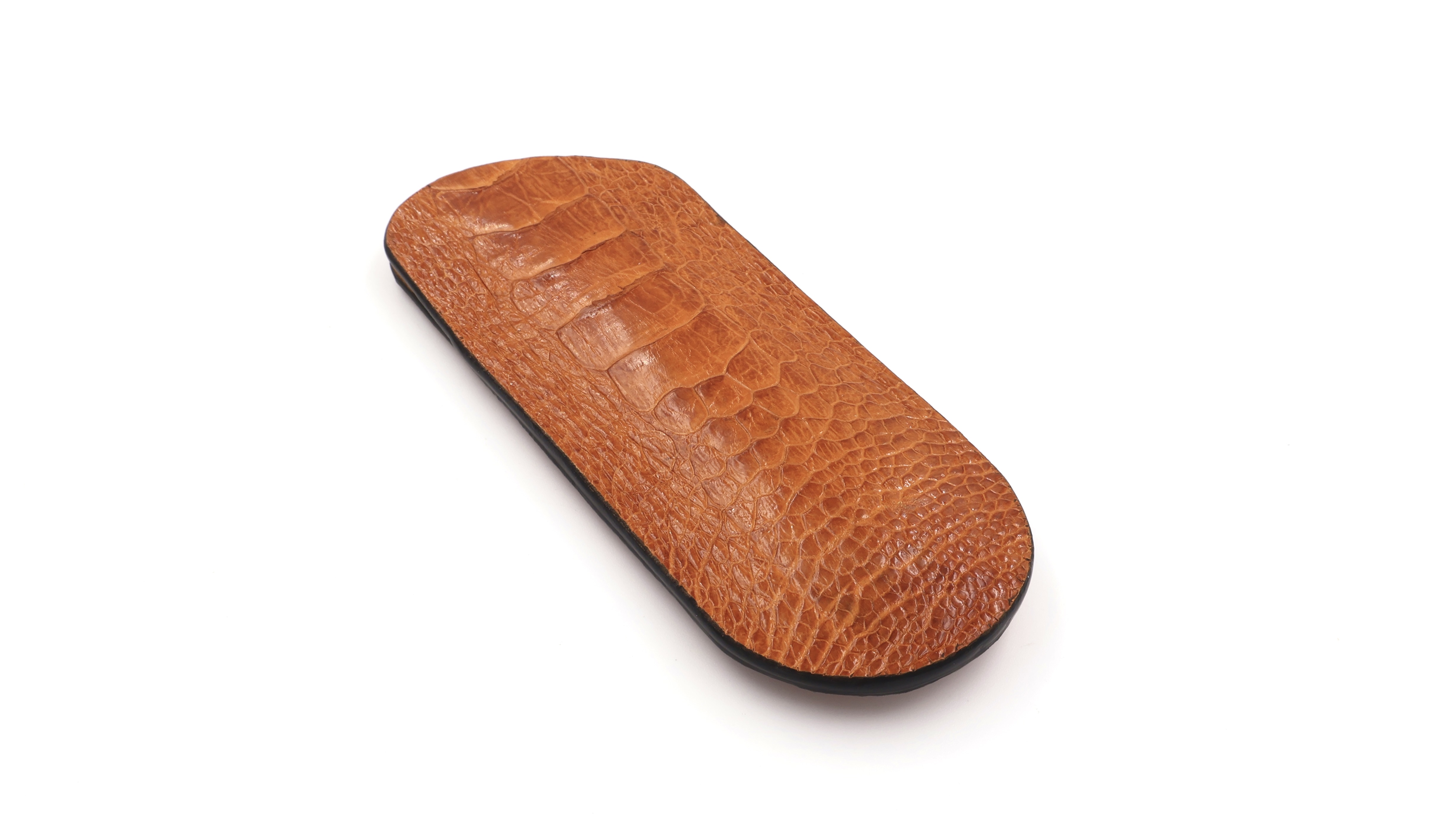 Atelier N°7 ostrichleg leather cognac 14 cm