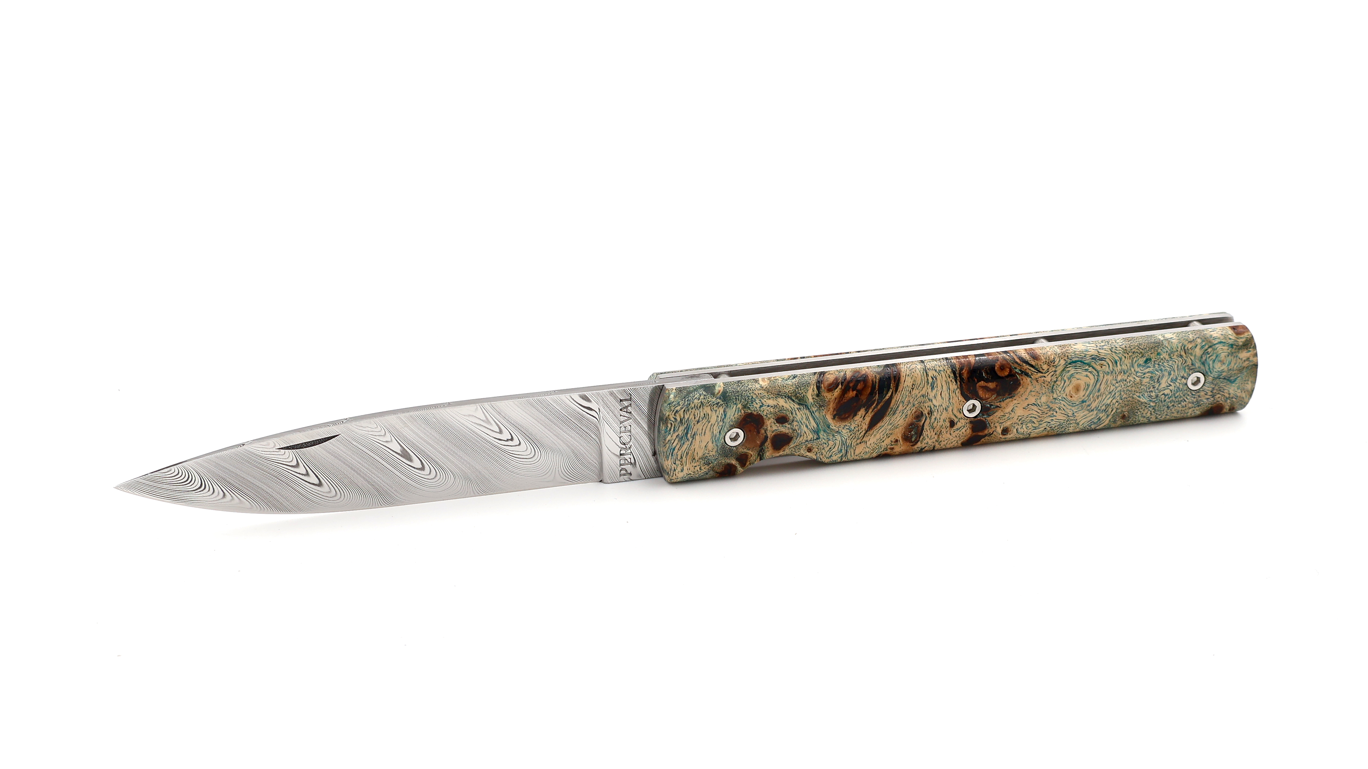 PERCEVAL Le Francais special edition damascus poplar burlwood