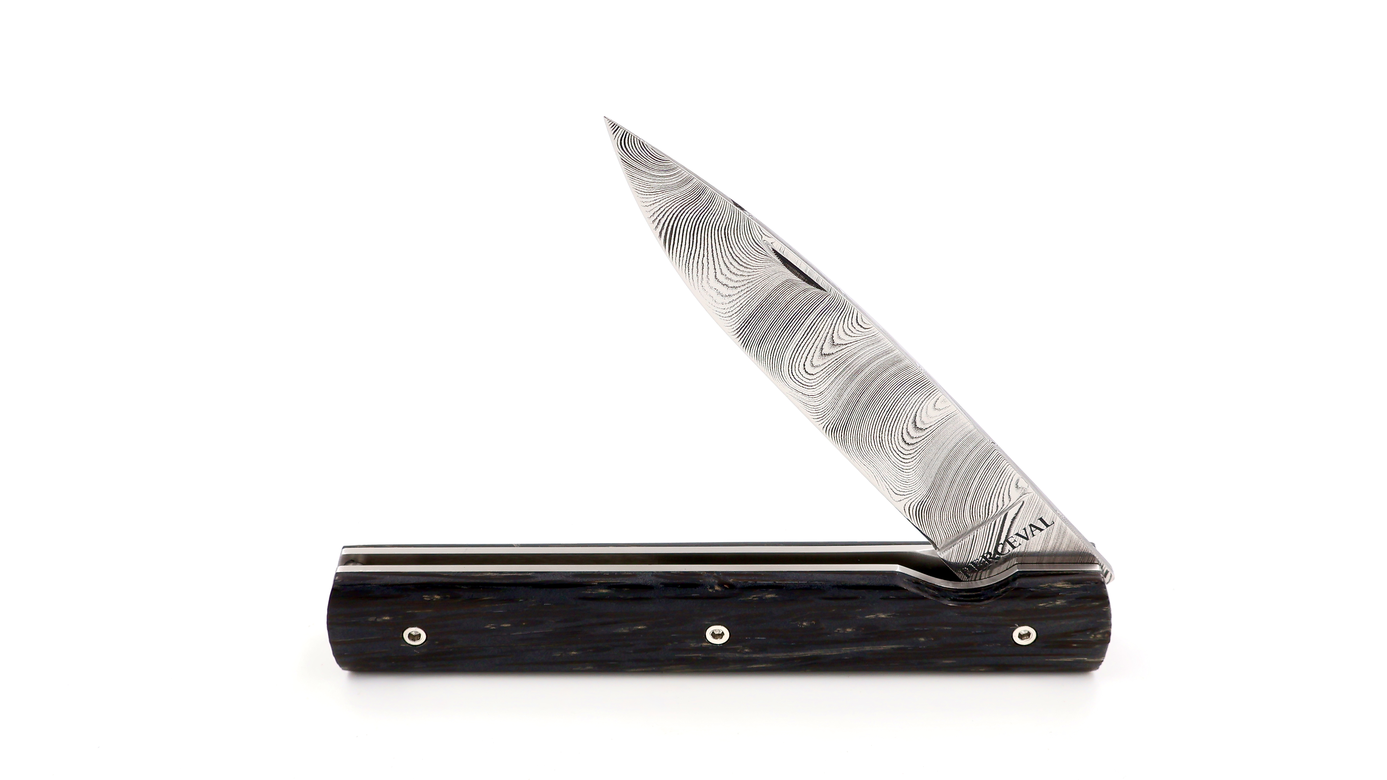 PERCEVAL Le Francais Damast schwarzes Palmholz **Sondermodell** 