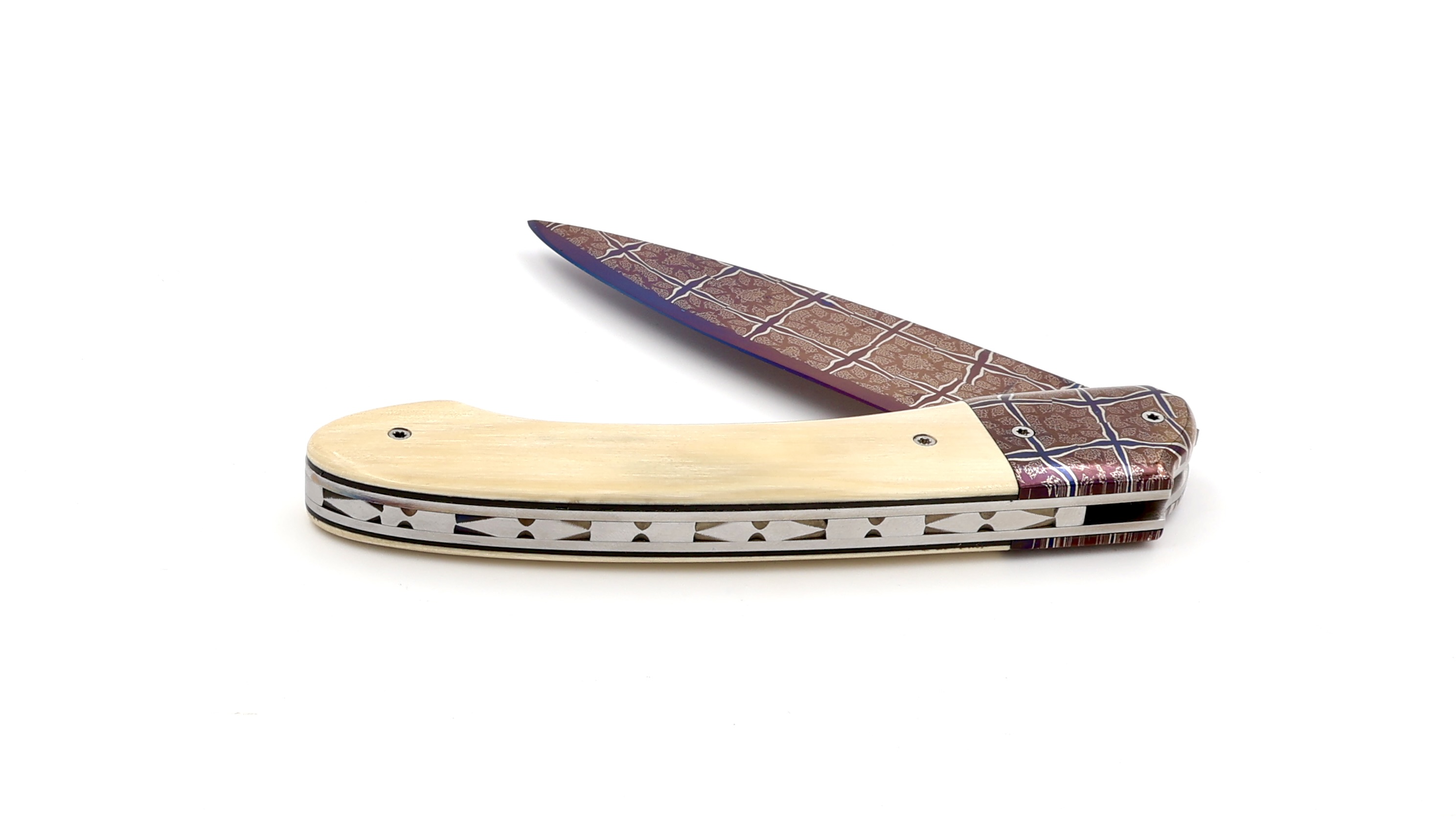 Philippe Soeuvre le Vault de lugny mammoth ivory mosaic damaskus blade