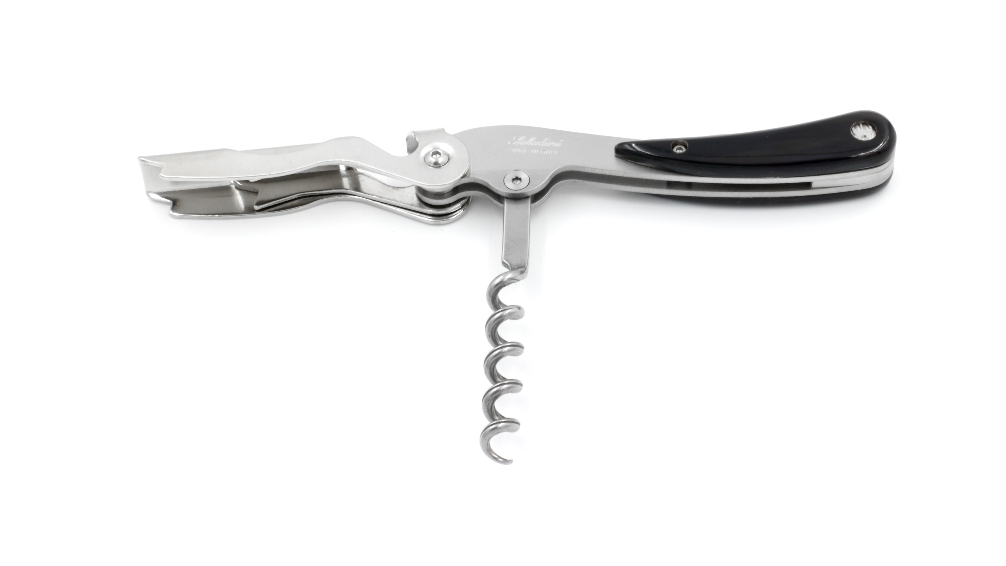 Saladini two-stage sommelier knife buffalo horn