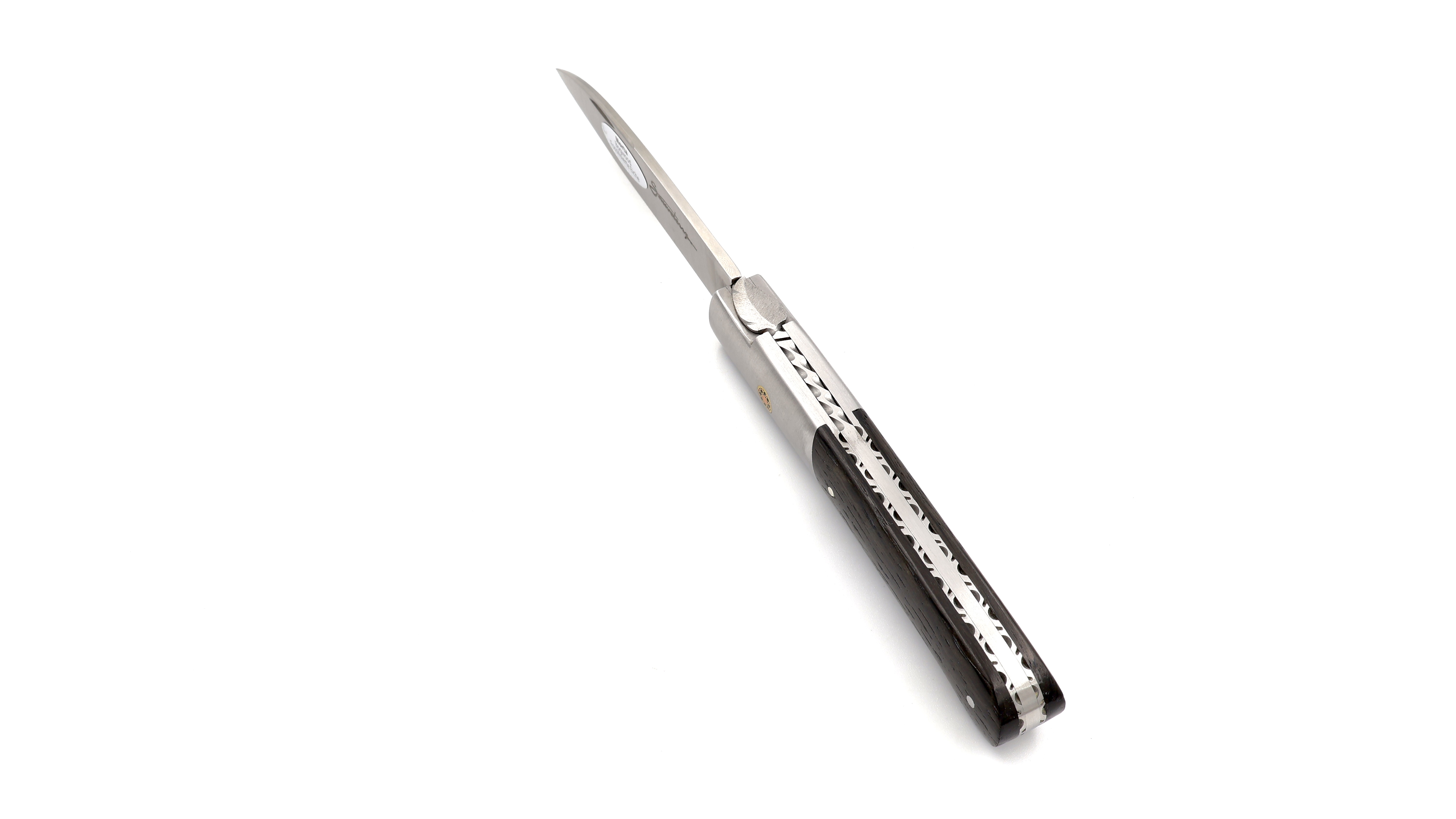 Sauveterre Messer Mooreiche mit Edelstahlbacke guillochiert 11 cm   