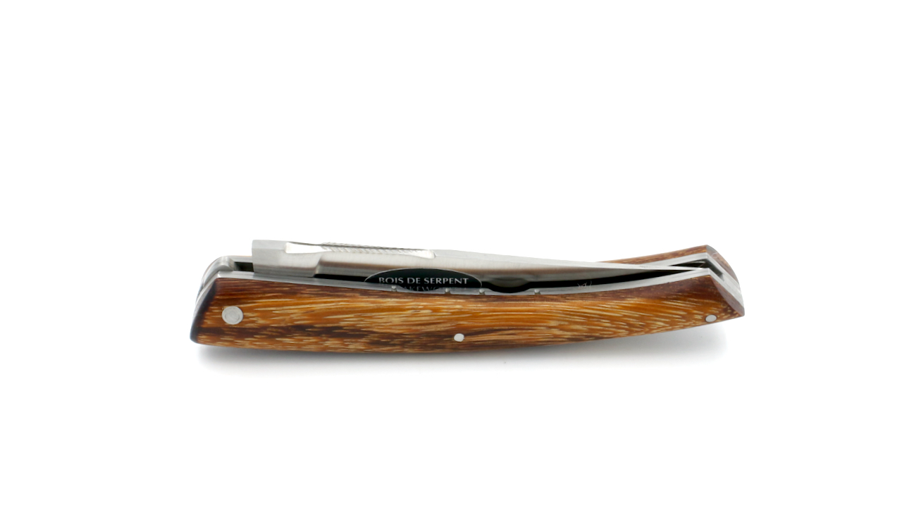 ARBALETE G. David  Thiers knife doubleplates serpent wood 