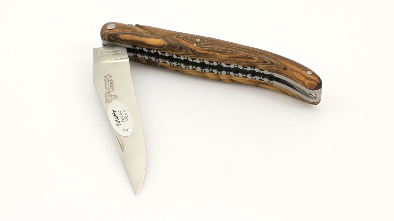 Laguiole en Aubrac Pistazie massiv Doppelplatine 12 cm