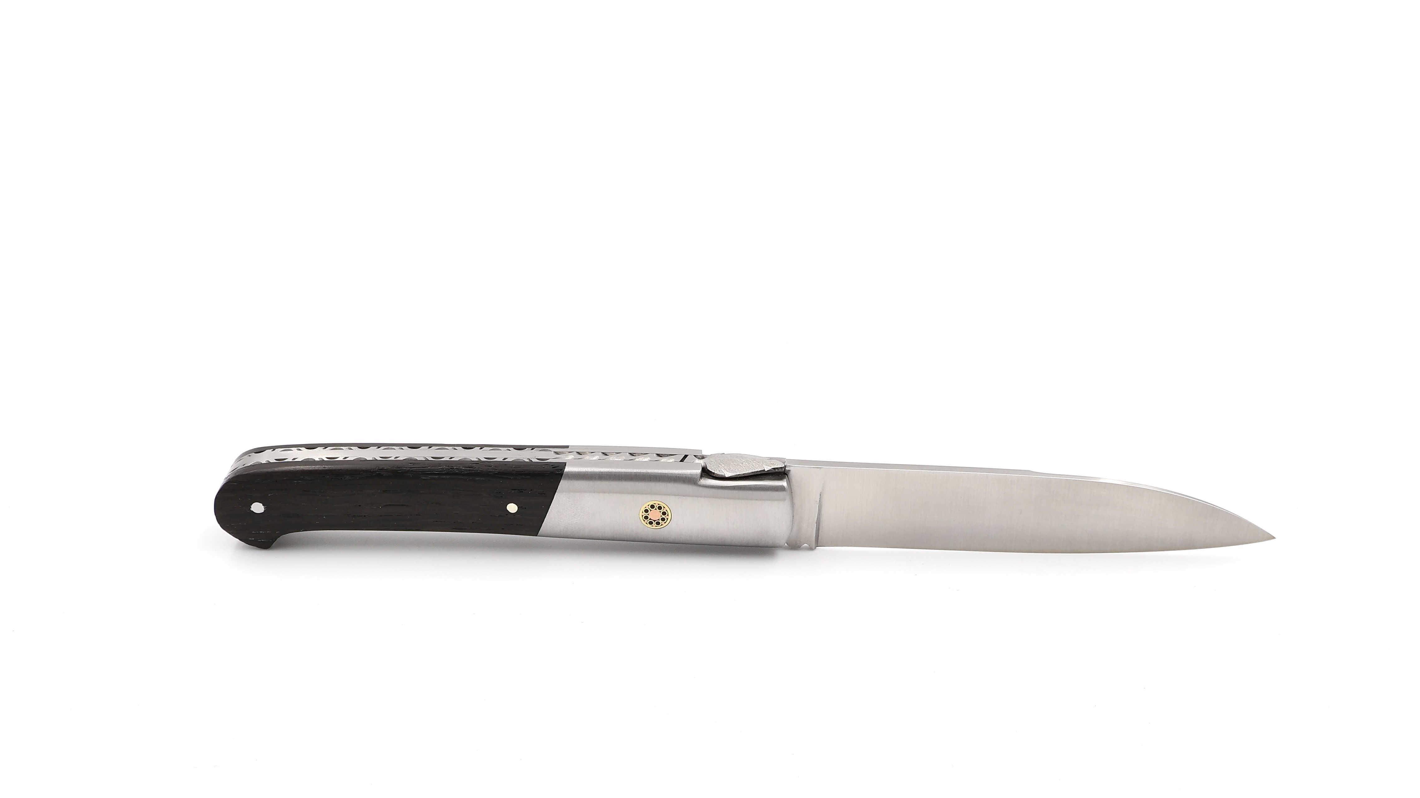 Sauveterre Messer Mooreiche mit Edelstahlbacke guillochiert 11 cm   