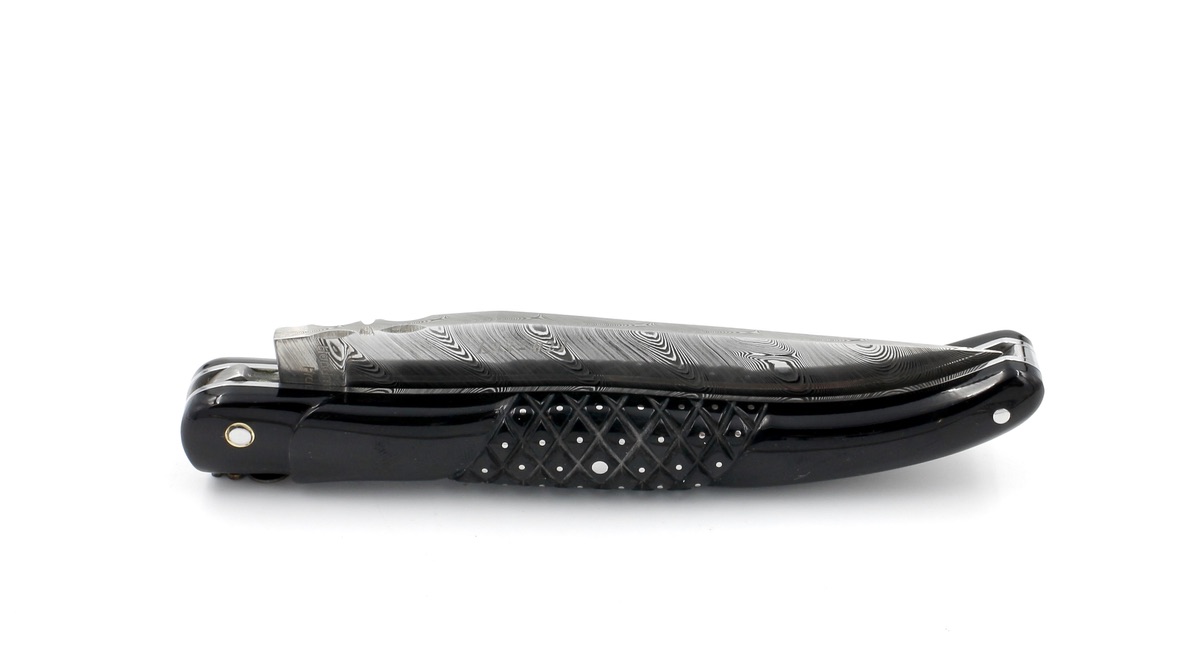 1EB3D452-D0A8-4E14-A88A-FCF55E14A521_1_105_c Fontenille Pataud Laguiole AIGUILLES Büffelhorn Damastklinge 12 cm