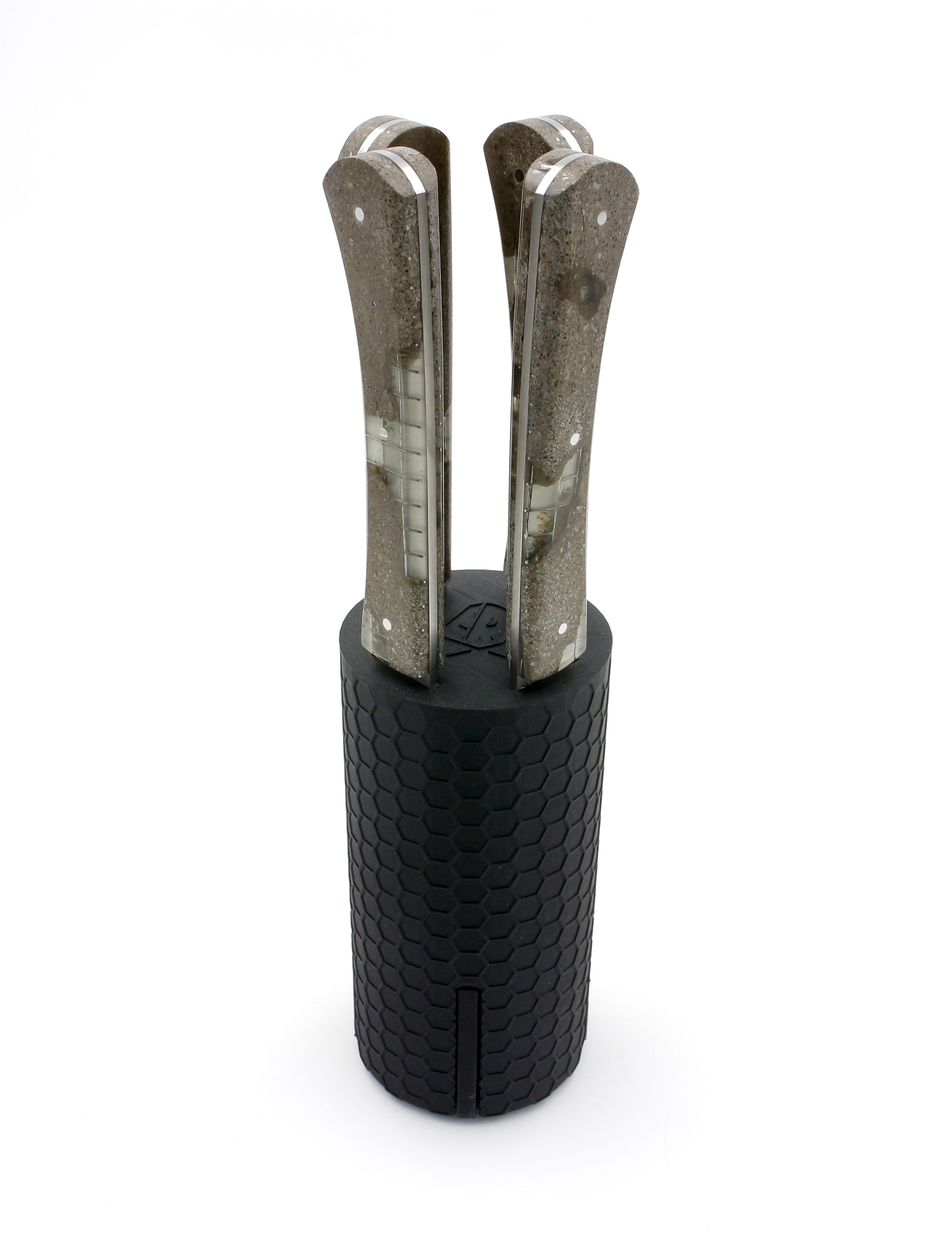 Roland LANNIER Tafelmesser CONCRETE 4-tlg. Roland LANNIER Tafelmesser CONCRETE 4-tlg.