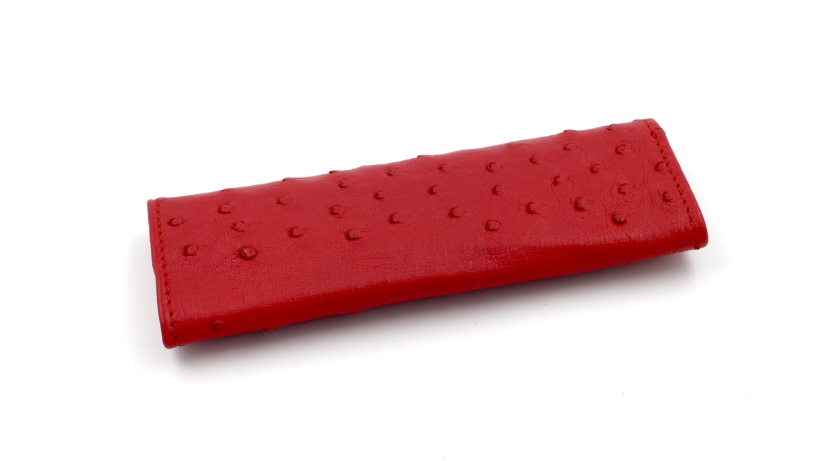 BCE26A34-4E67-47A7-9929-CABF491D4A40_1_105_c MAX CAPDEBARTHES ostrich leather sheath LESPARROS for 12 to 14 cm knives