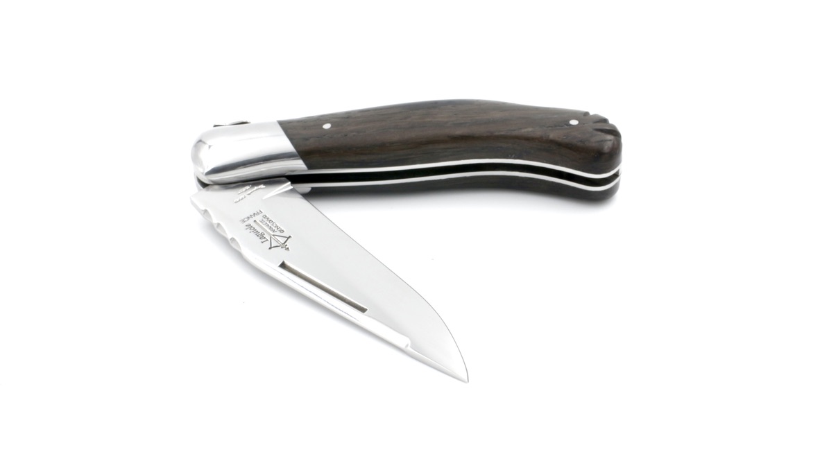 ARBALETE G. David Laguiole hunting knife CELTIC bog oak shiny
