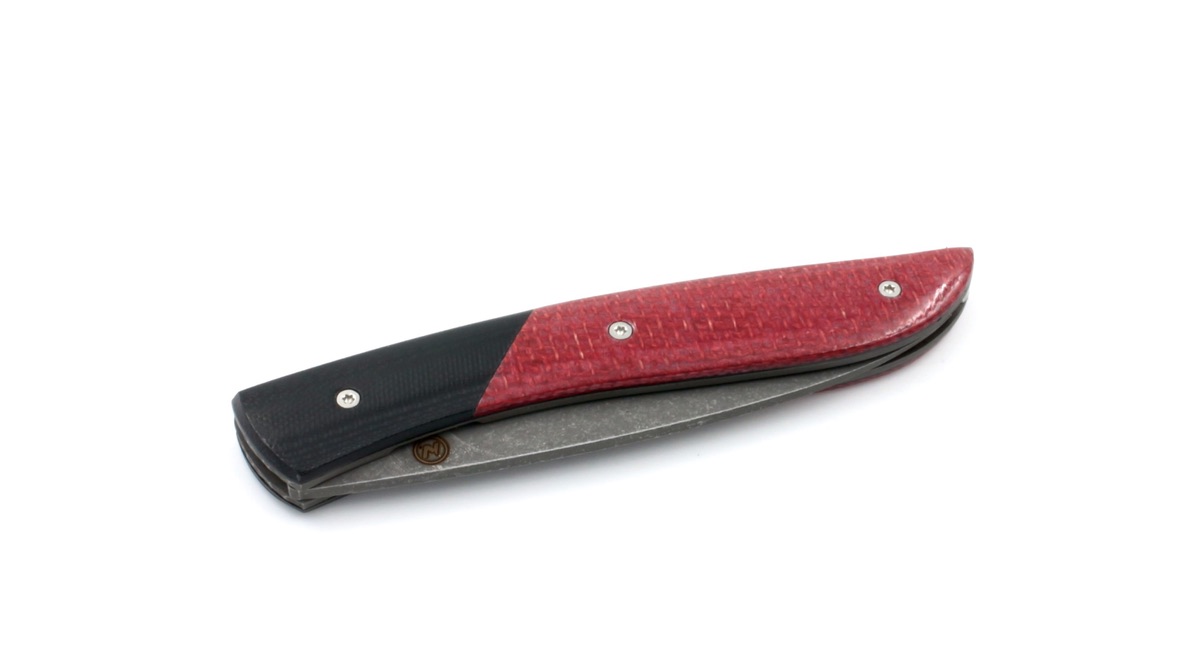 Tim Bernard  NÉVÉ G10 and red micarta stonewashed blade