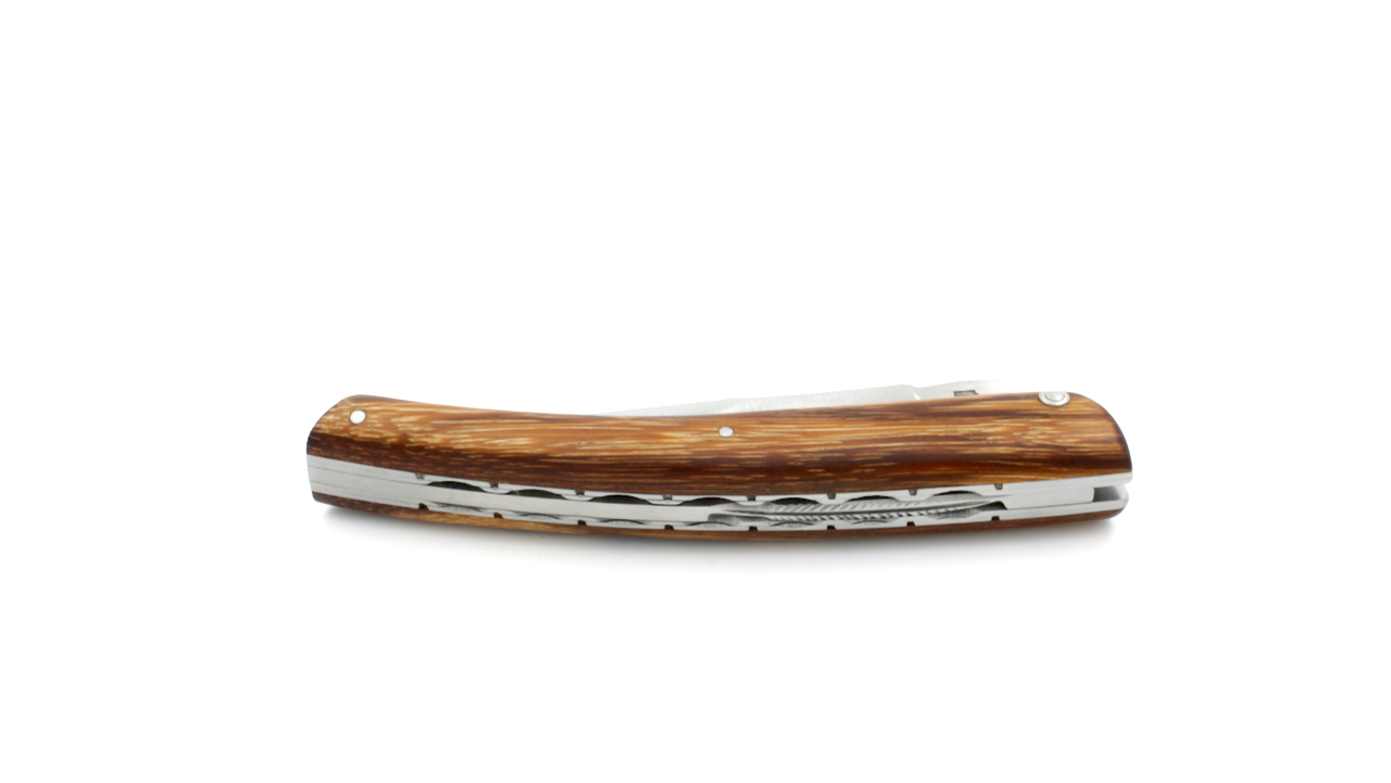 ARBALETE G. David  Thiers knife doubleplates serpent wood 