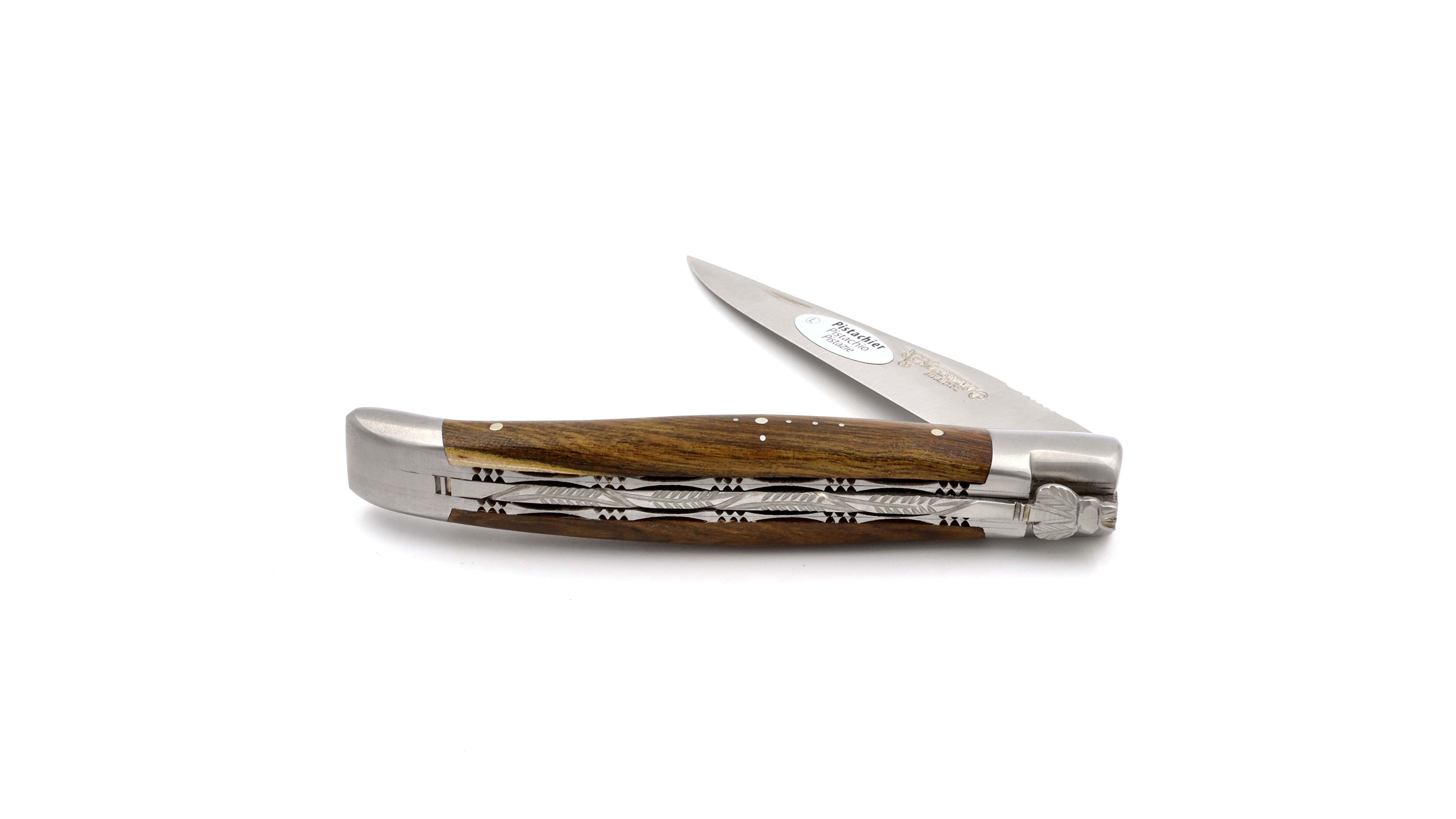 Laguiole en Aubrac Pistazie Doppelplatine 12 cm