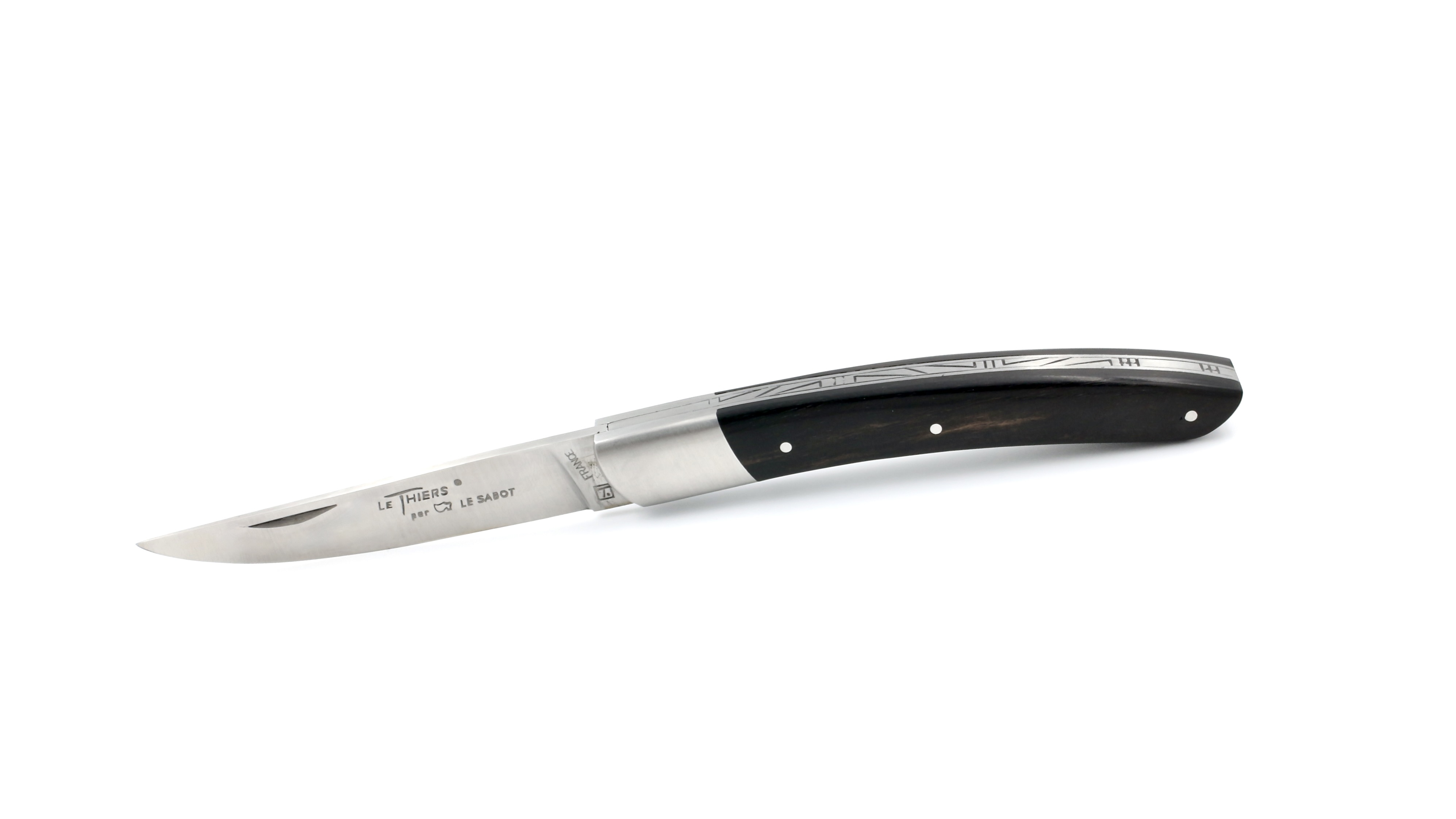 AU SABOT THIERS knife ebony 12 cm 