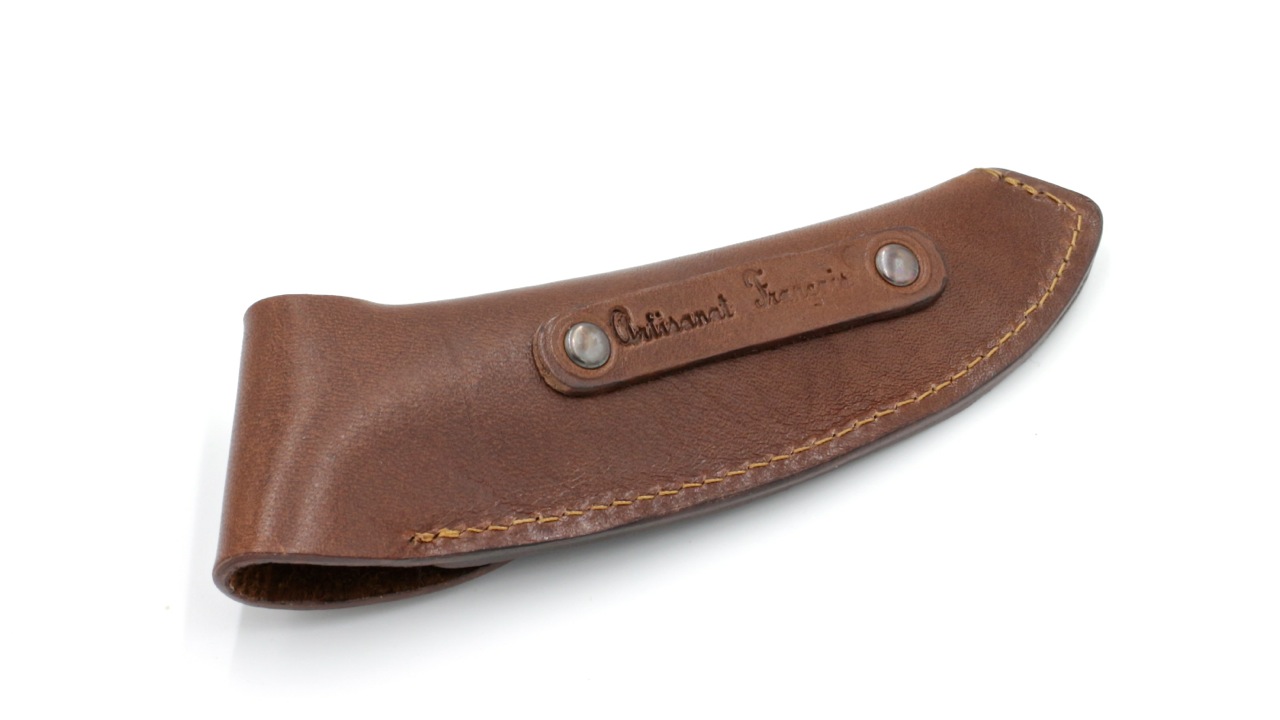 AU SABOT Leder Gürteletui Thiers 12 cm braun