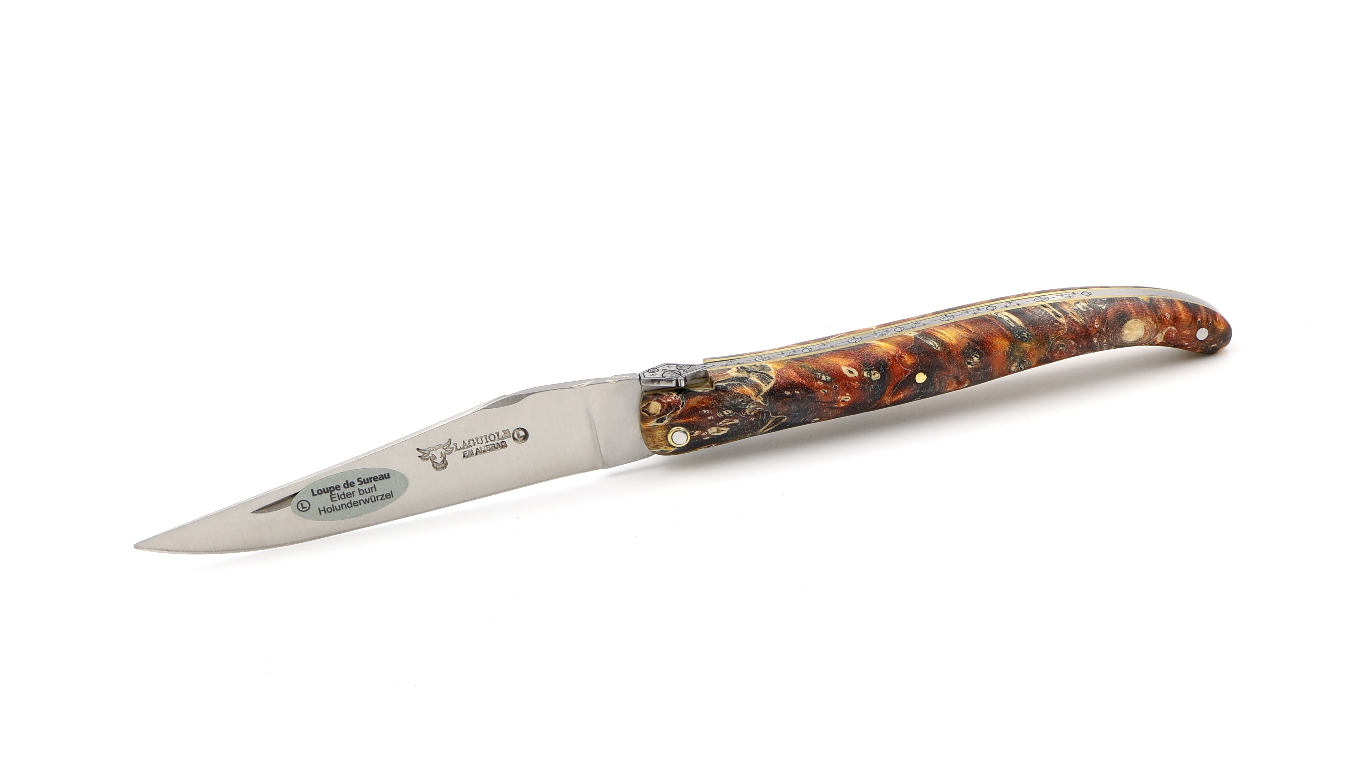 Laguiole en Aubrac Biene WELTRAUM Holunder Wurzelholz 12 cm   