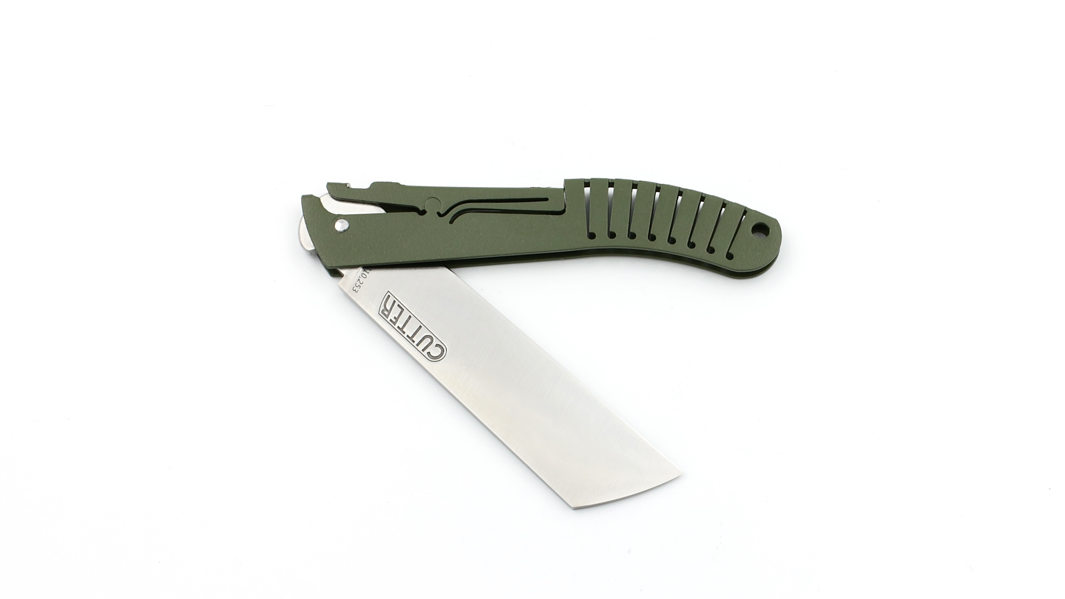 LIÉRANDE Thiers knife stainless steel 14C28N olive color LIÉRANDE Thiers knife stainless steel 14C28N olive color