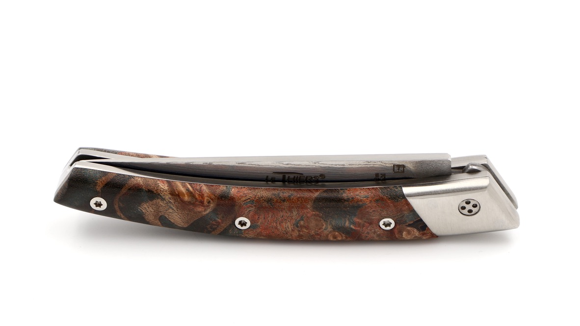 Claude DOZORME Thiers RLT maple burl VG10 damascus blade