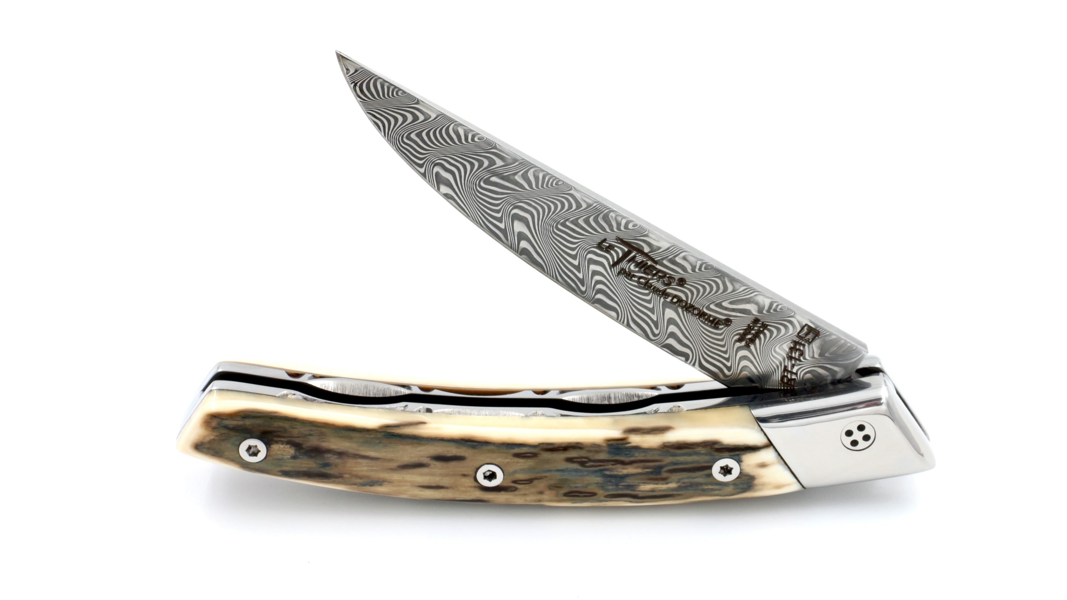 Claude DOZORME Thiers RLT mammoth cruste damascus blade Claude DOZORME Thiers RLT mammoth cruste damascus blade