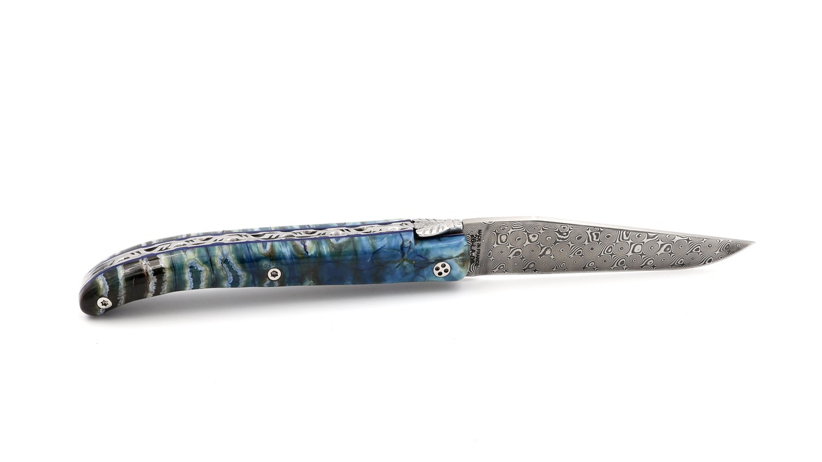 Claude DOZORME Laguiole LUX mammoth molar 12 cm DSC® damascus