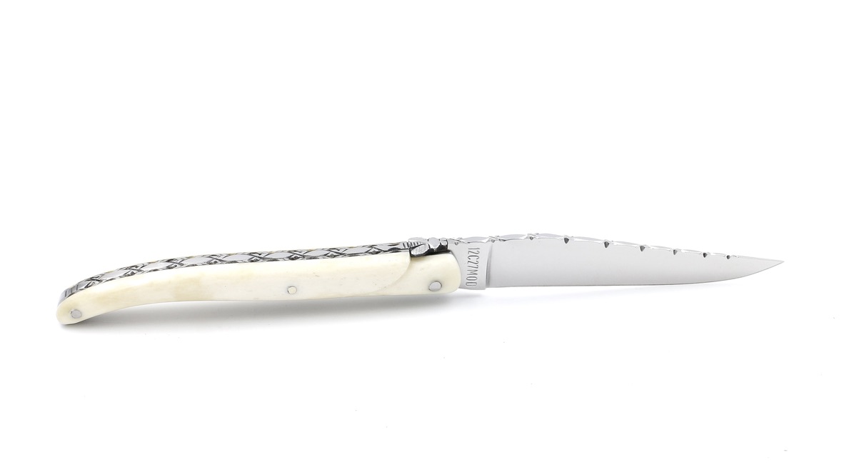 Laguiole en Aubrac bone full handle 10 cm