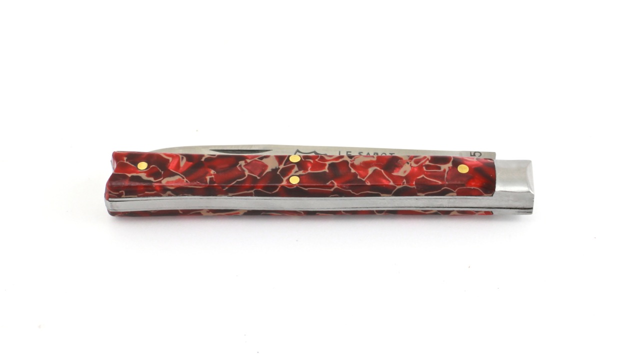 AU SABOT Queue de Poisson Rhodoïd red