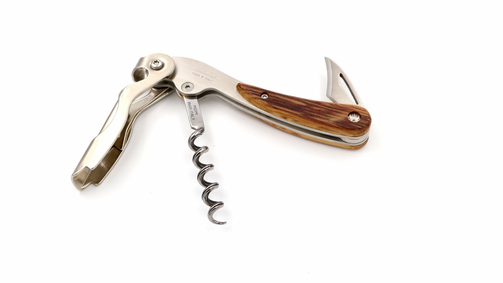 Saladini Sommeliermesser Fasseiche zweistufig 