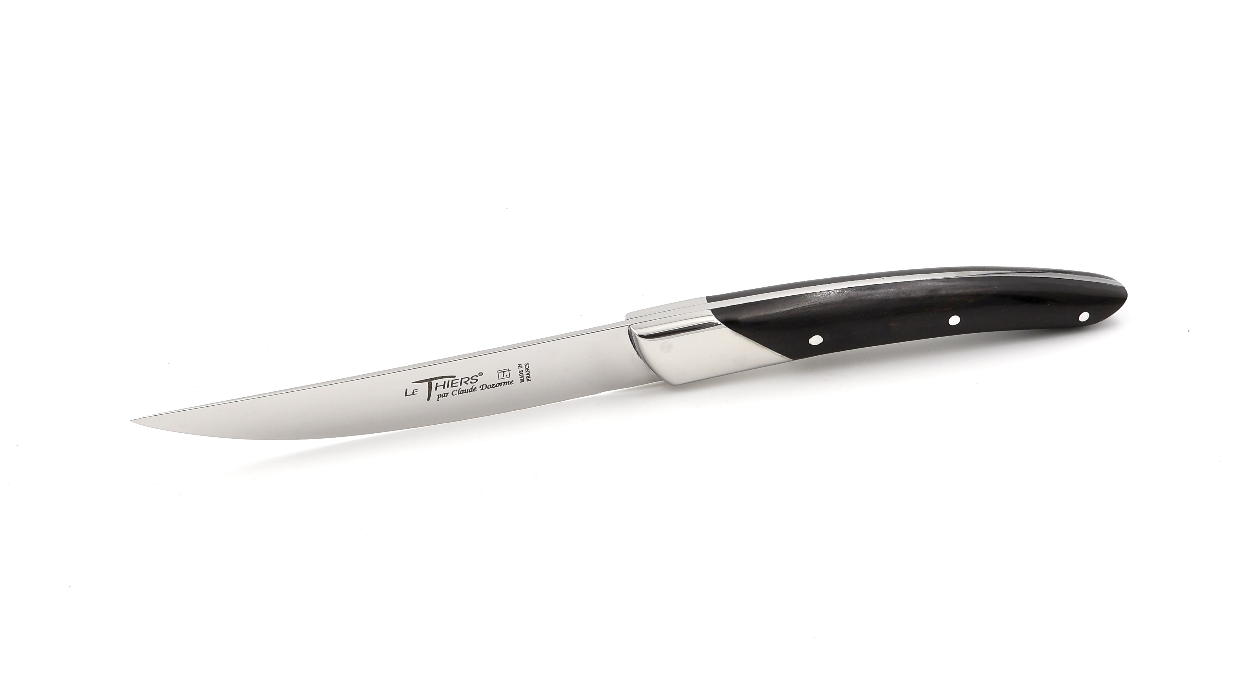 Claude DOZORME Thiers Steakmesser Set ART DECO Ebenholz 6-teilig