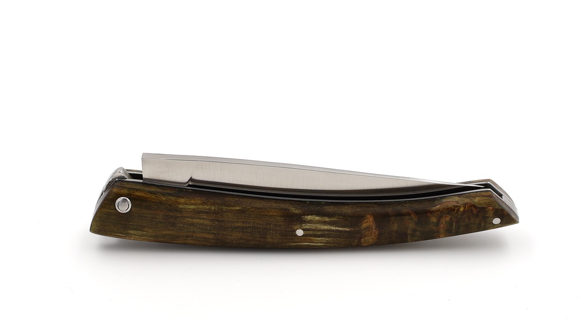 ARBALETE G. David  Thiers Messer stabilisierte Maserbirke 12 cm 