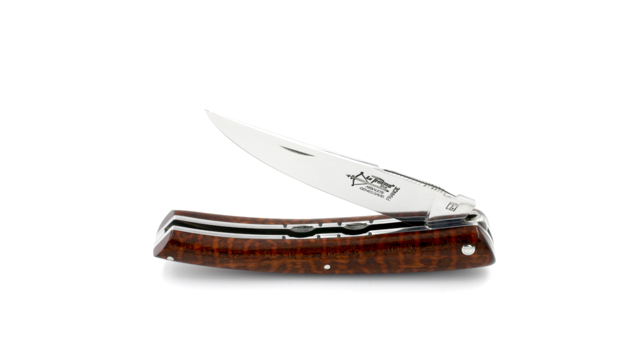 ARBALETE G. David  Thiers knife doubleplates snake wood