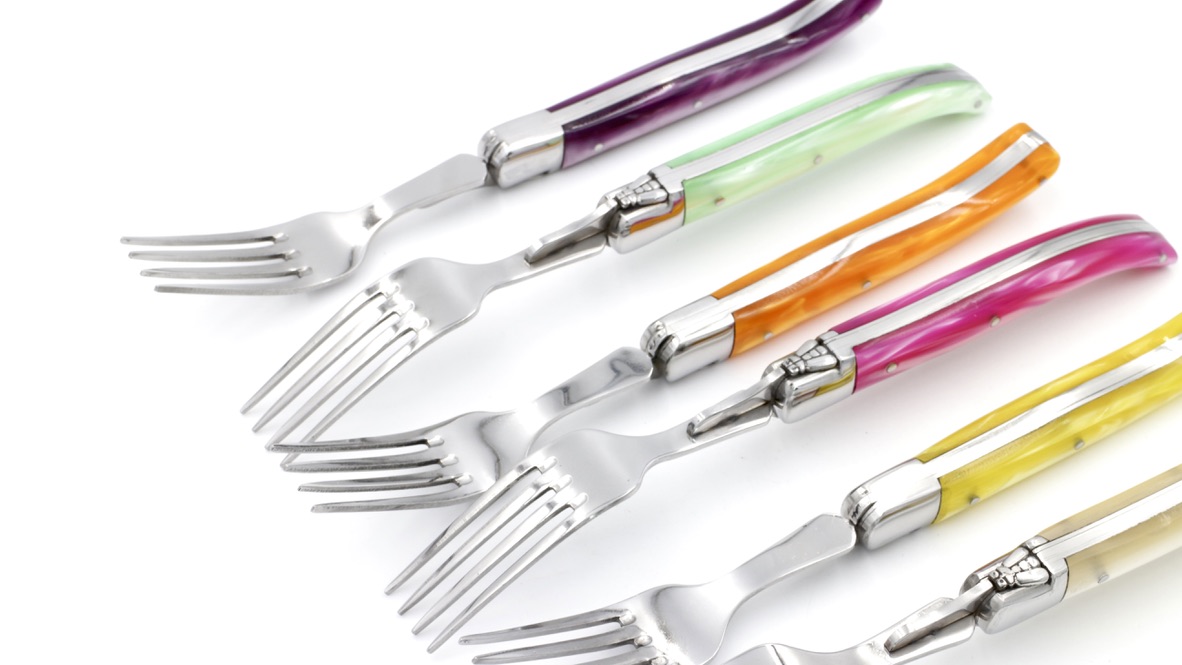 AU SABOT Laguiole forks Harmony Set of six 