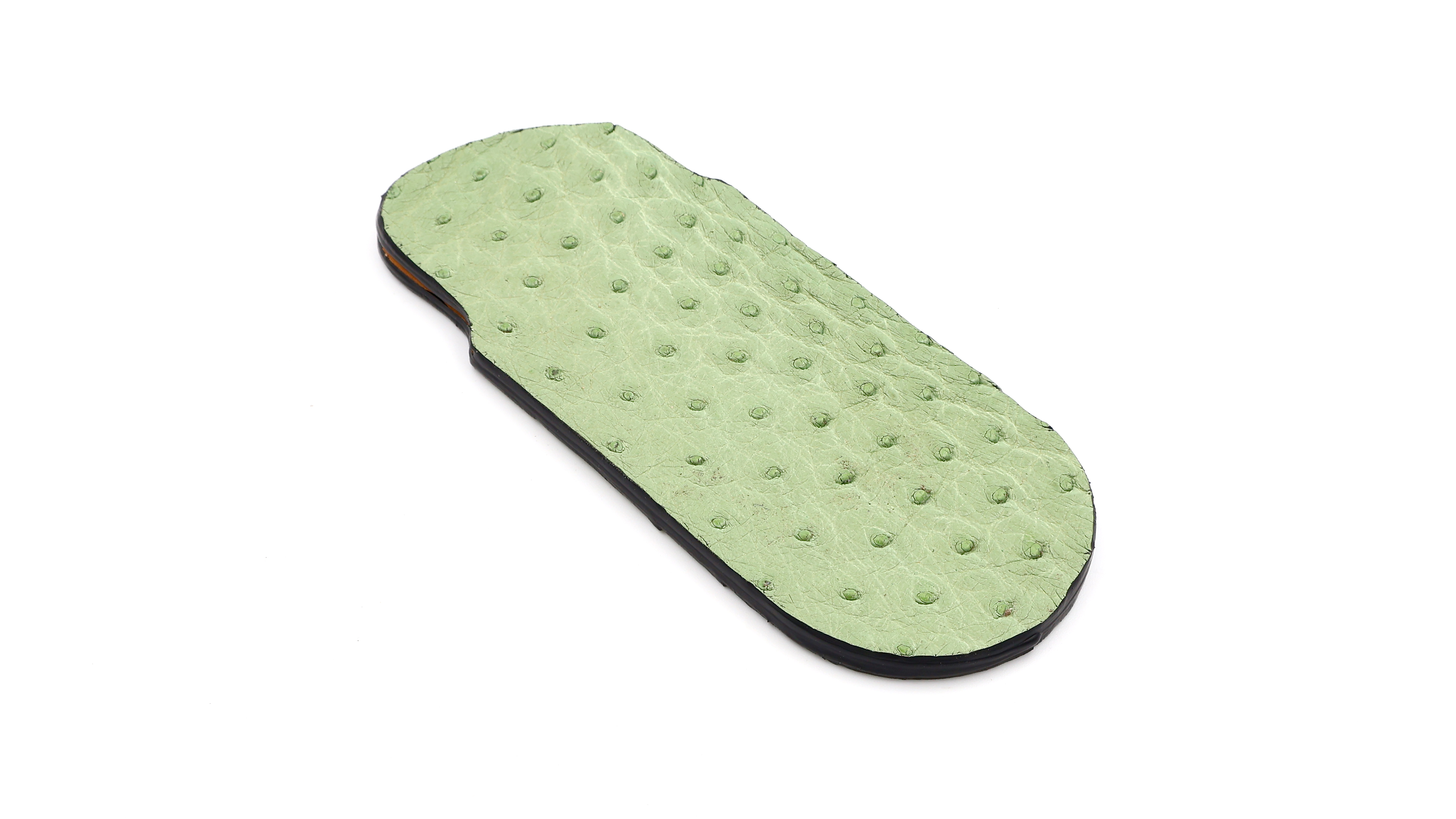 Atelier N°7 ostrich leather mint 14,5 cm