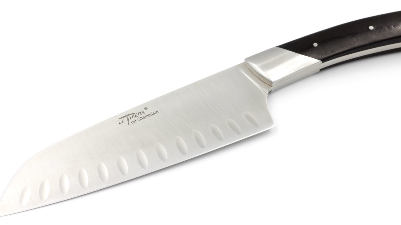 Chambriard Thiers Santoku Messer 17 cm Ebenholz Grands Gourmets