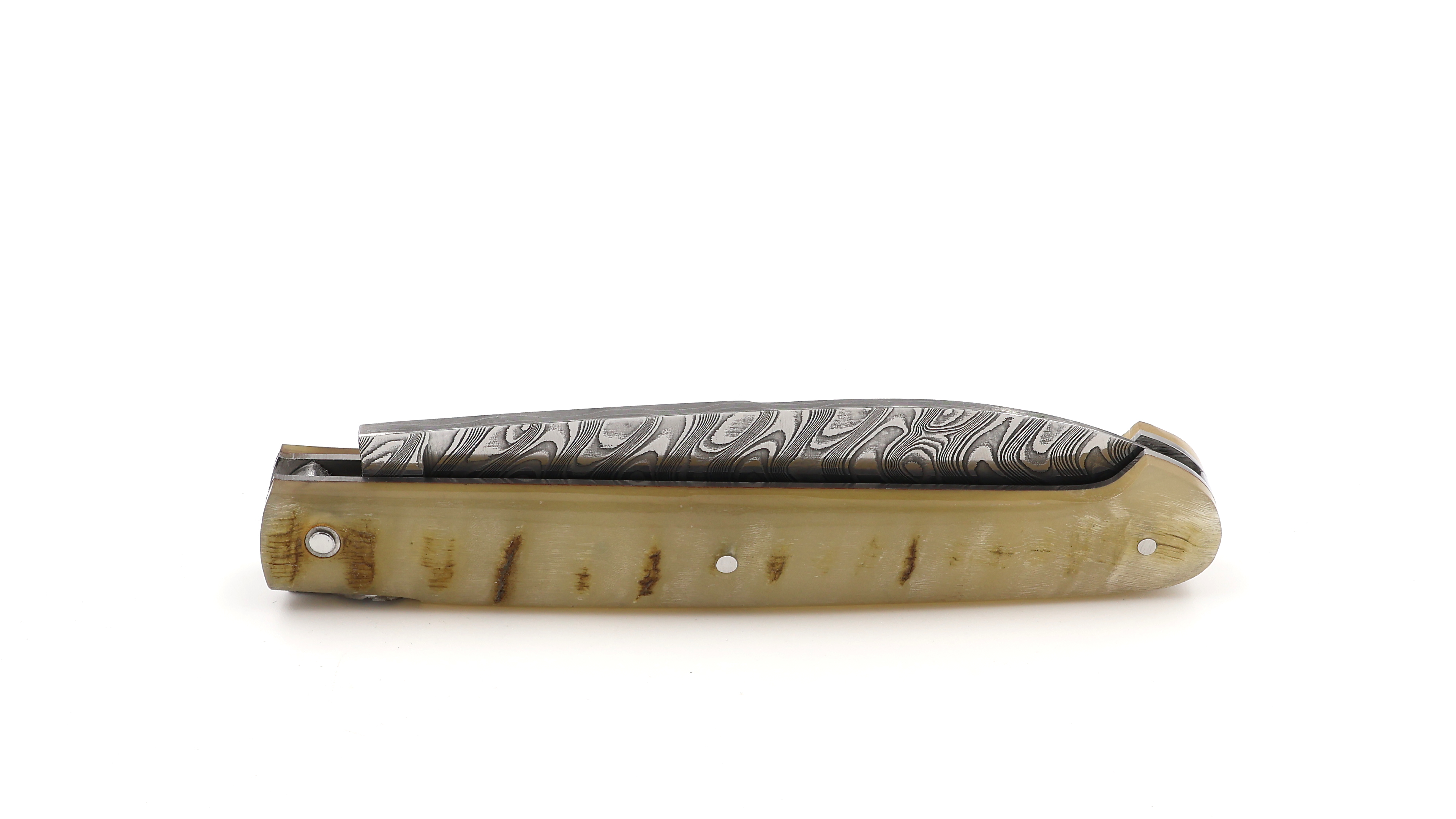 Sauveterre Messer Damast Widder massiv guillochiert 11 cm