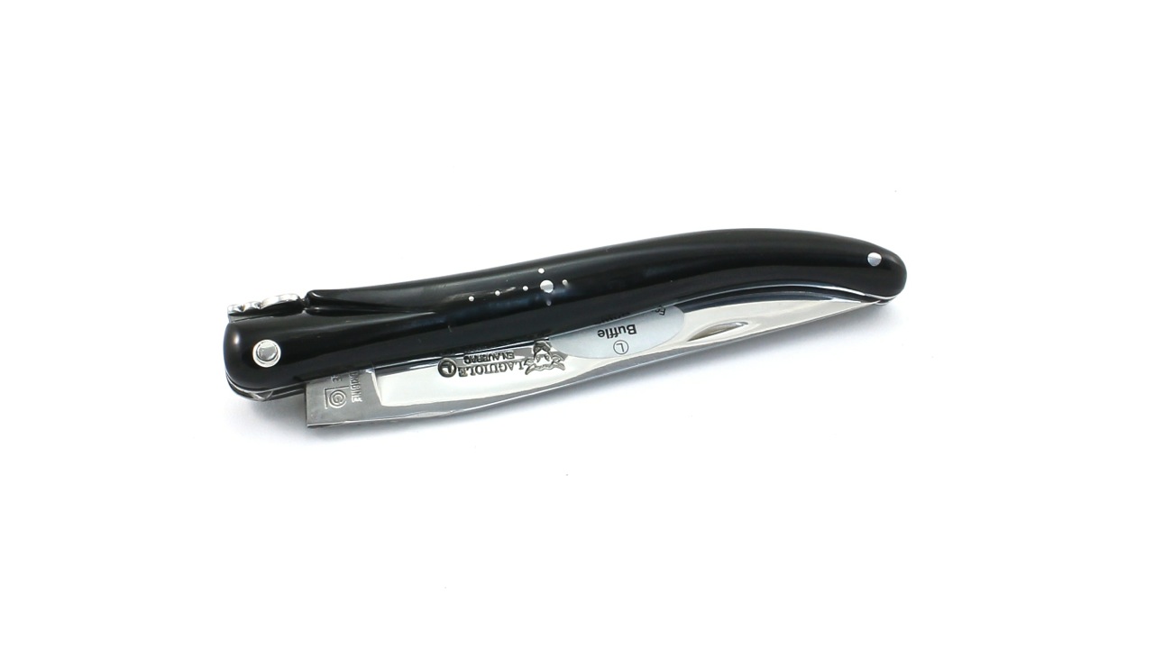 Laguiole en Aubrac buffalo horn full handle 12 cm