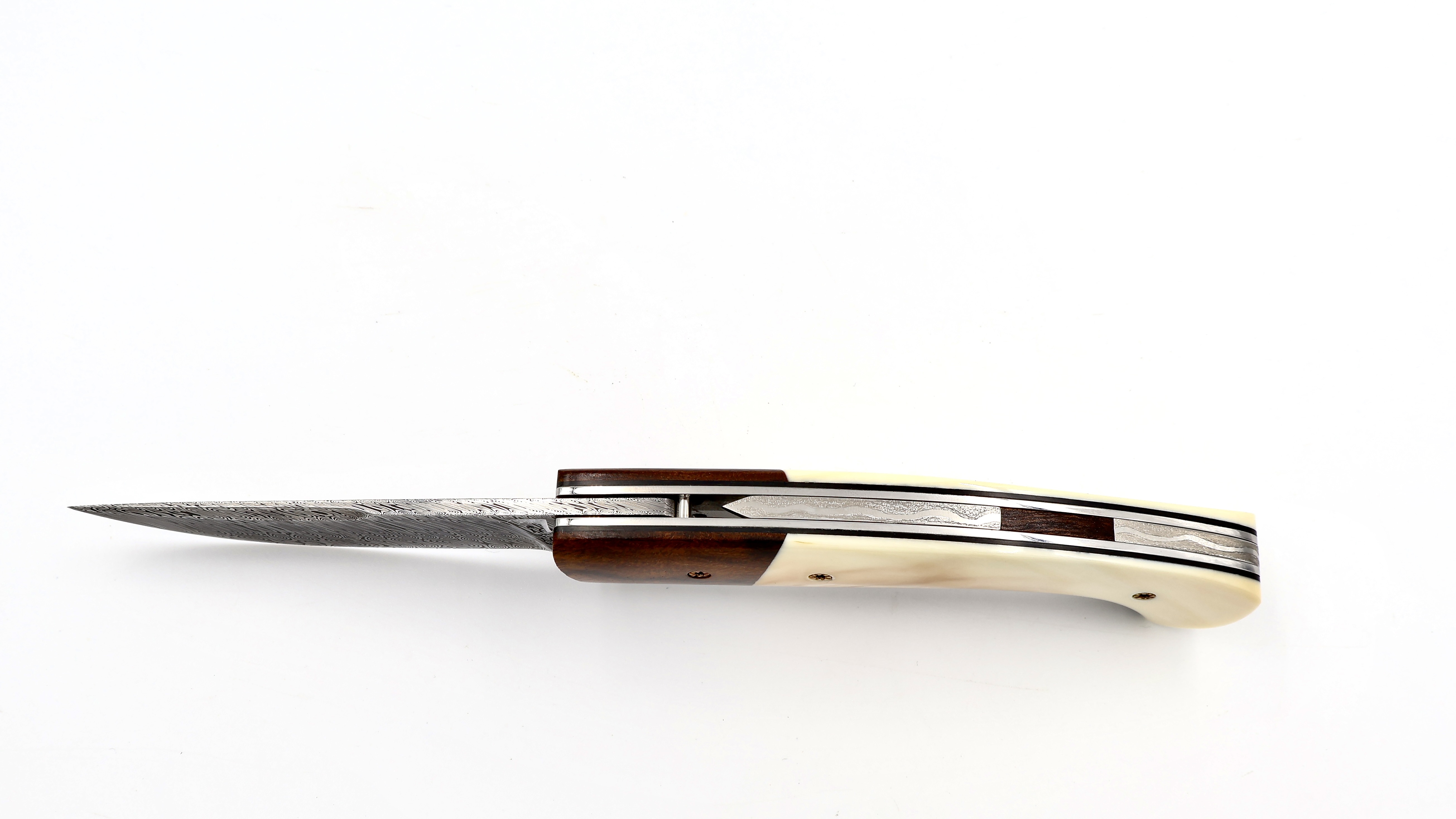 MANU LAPLACE 1515 ironwood/warthog ivory damascus blade