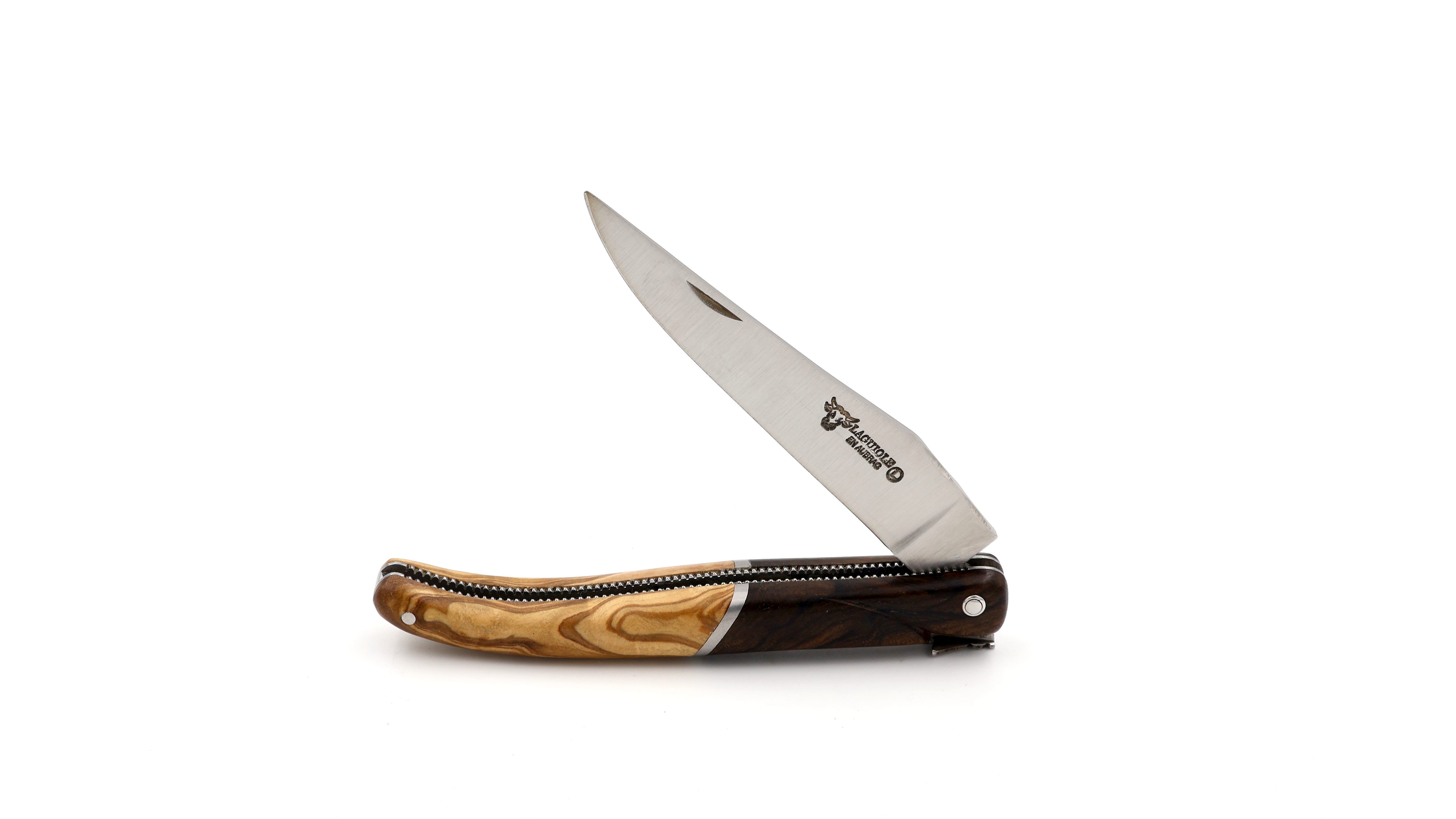 Laguiole en Aubrac Einzelstück PERLÉ Zirikote & Olive 12 cm