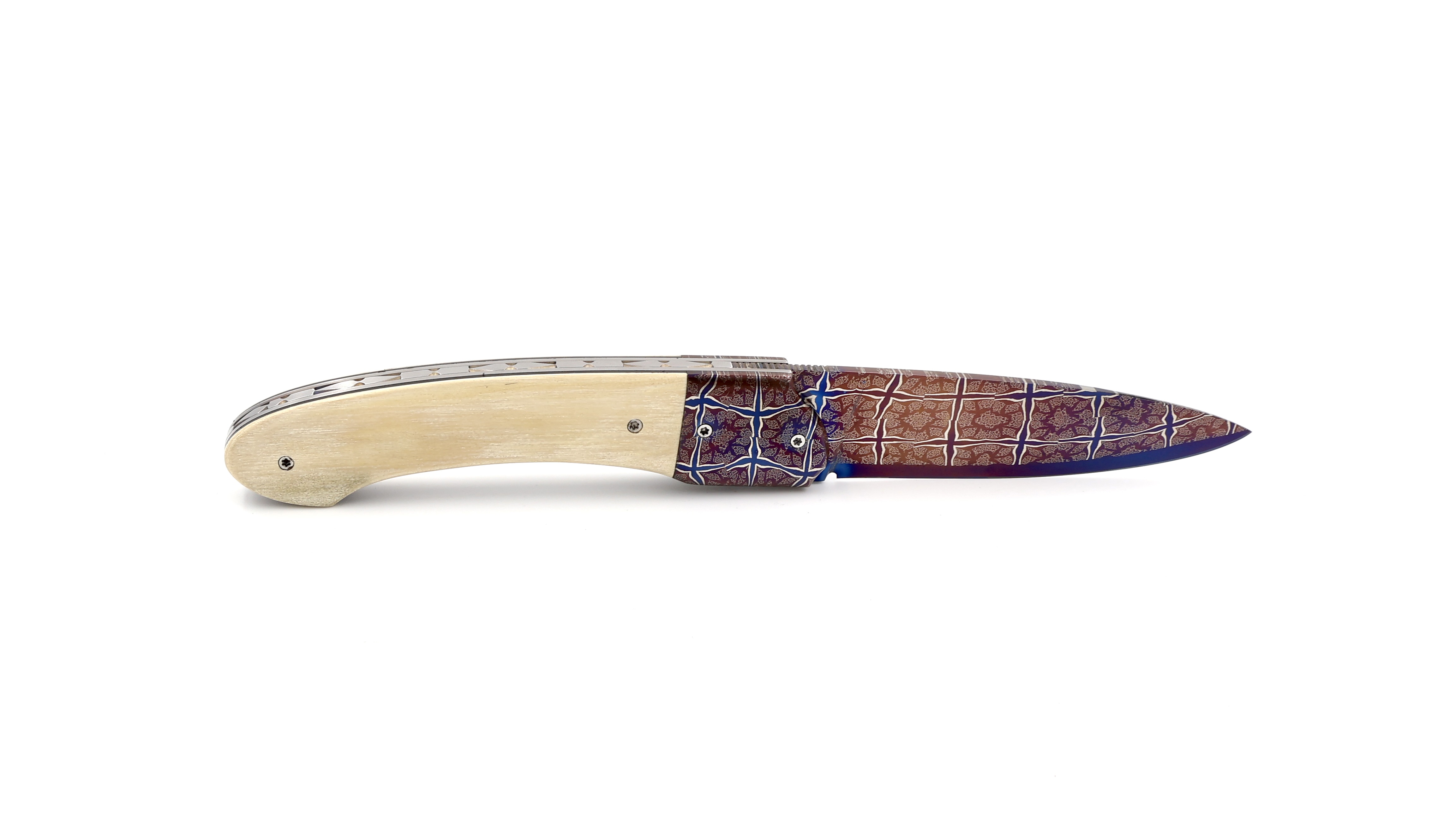 Philippe Soeuvre le Vault de lugny mammoth ivory mosaic damaskus blade